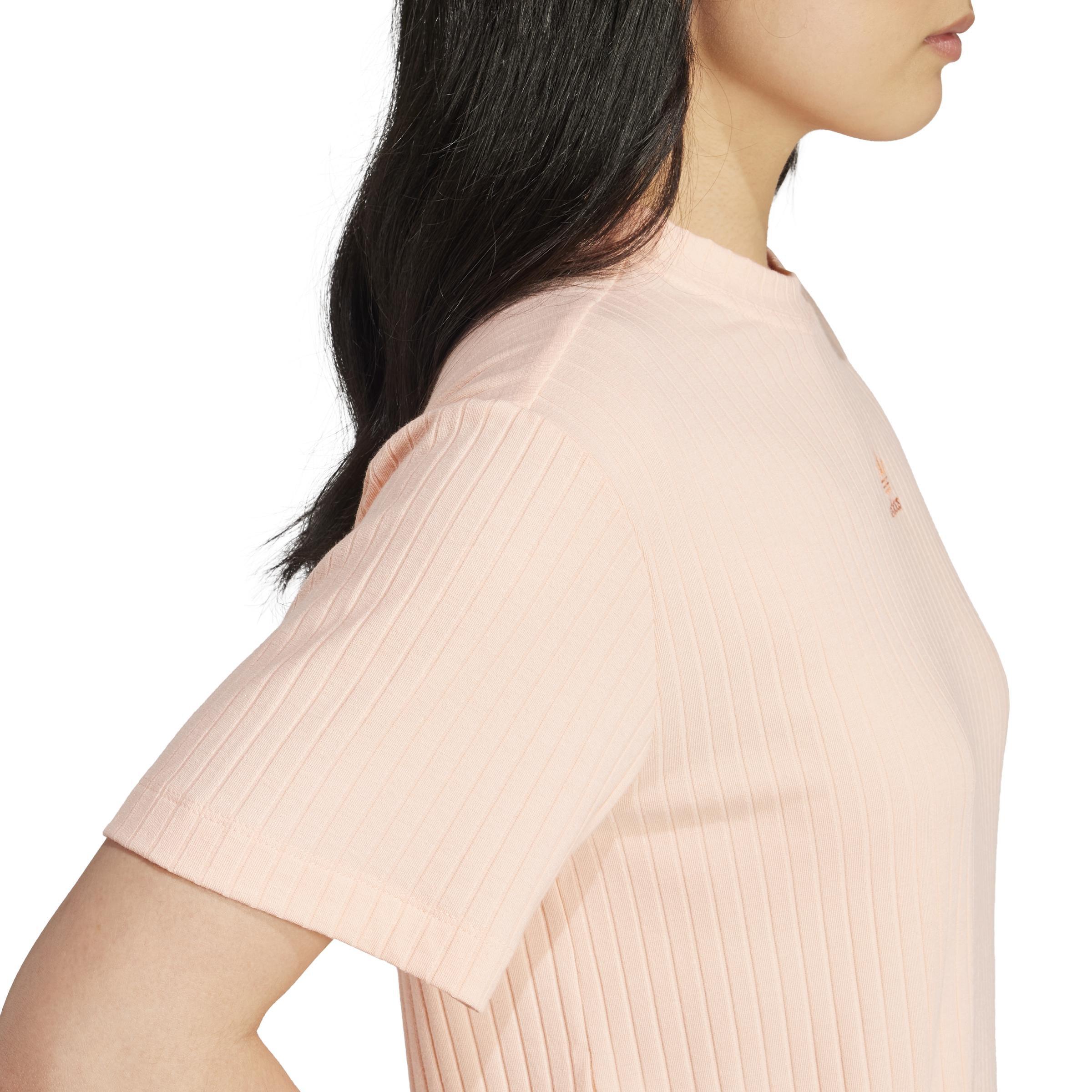 Essentials Wide Rib T-Shirt, Pink, A701_ONE, large image number 3