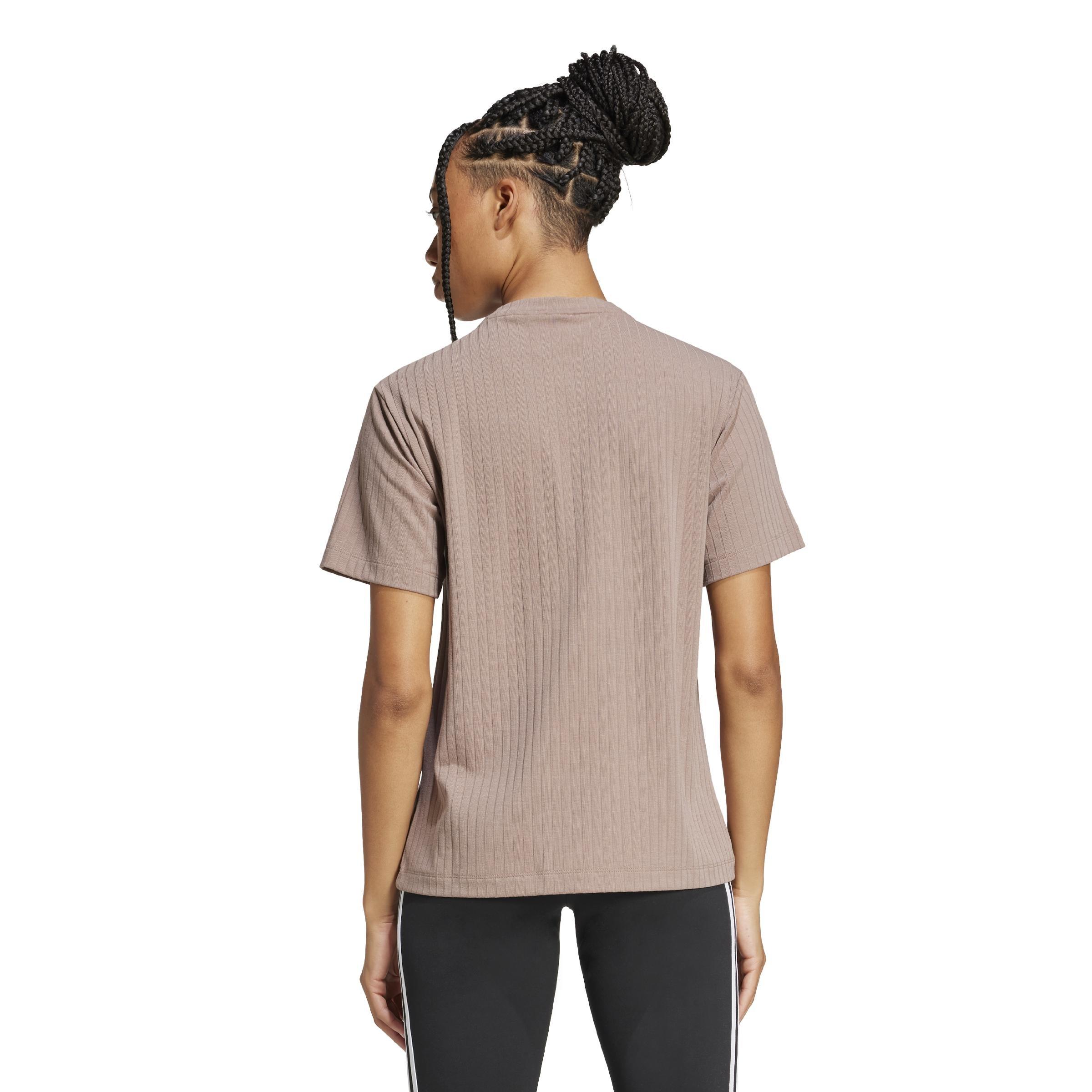 Essentials Wide Rib T-Shirt, Brown, A701_ONE, large image number 1