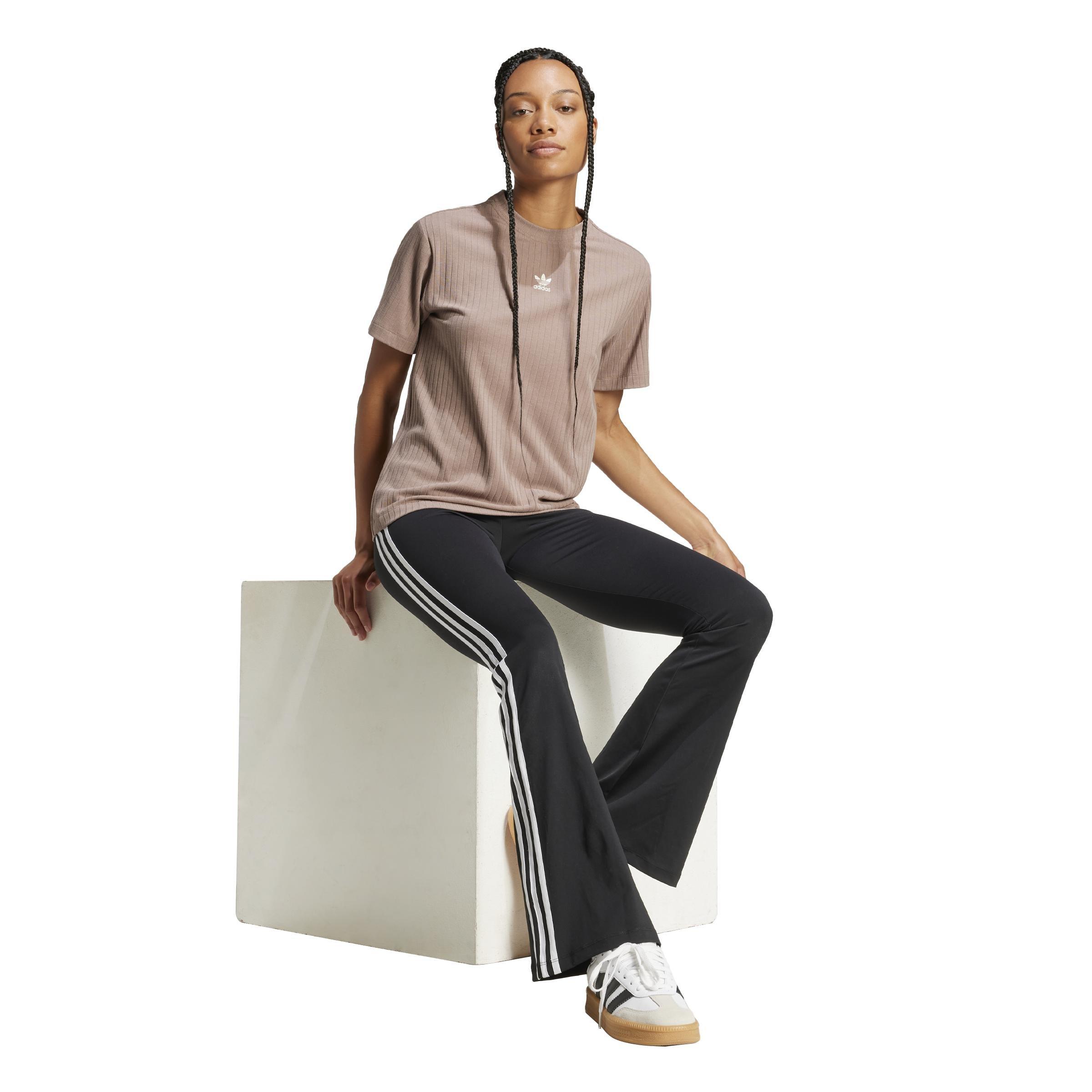Essentials Wide Rib T-Shirt, Brown, A701_ONE, large image number 4