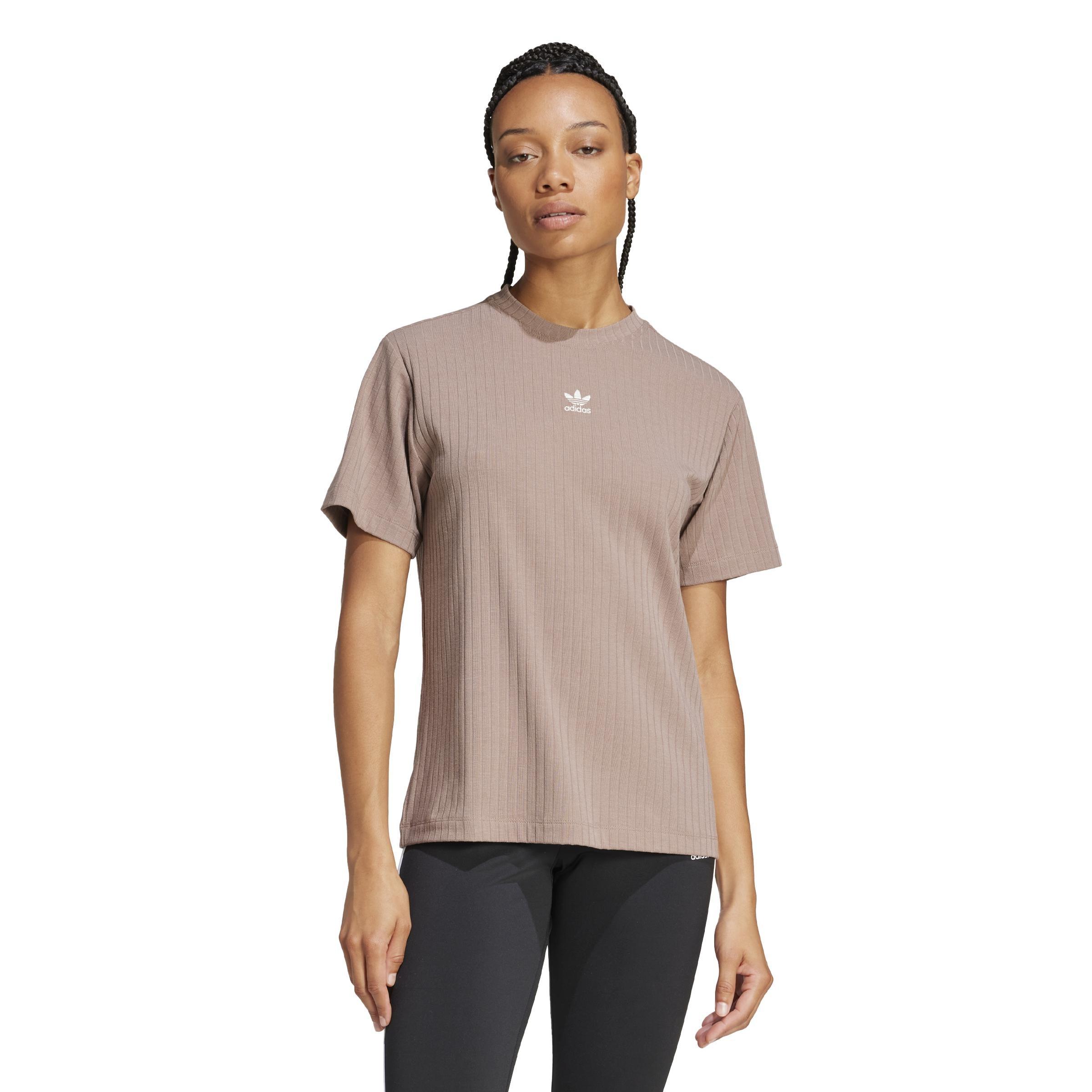 Essentials Wide Rib T-Shirt, Brown, A701_ONE, large image number 6