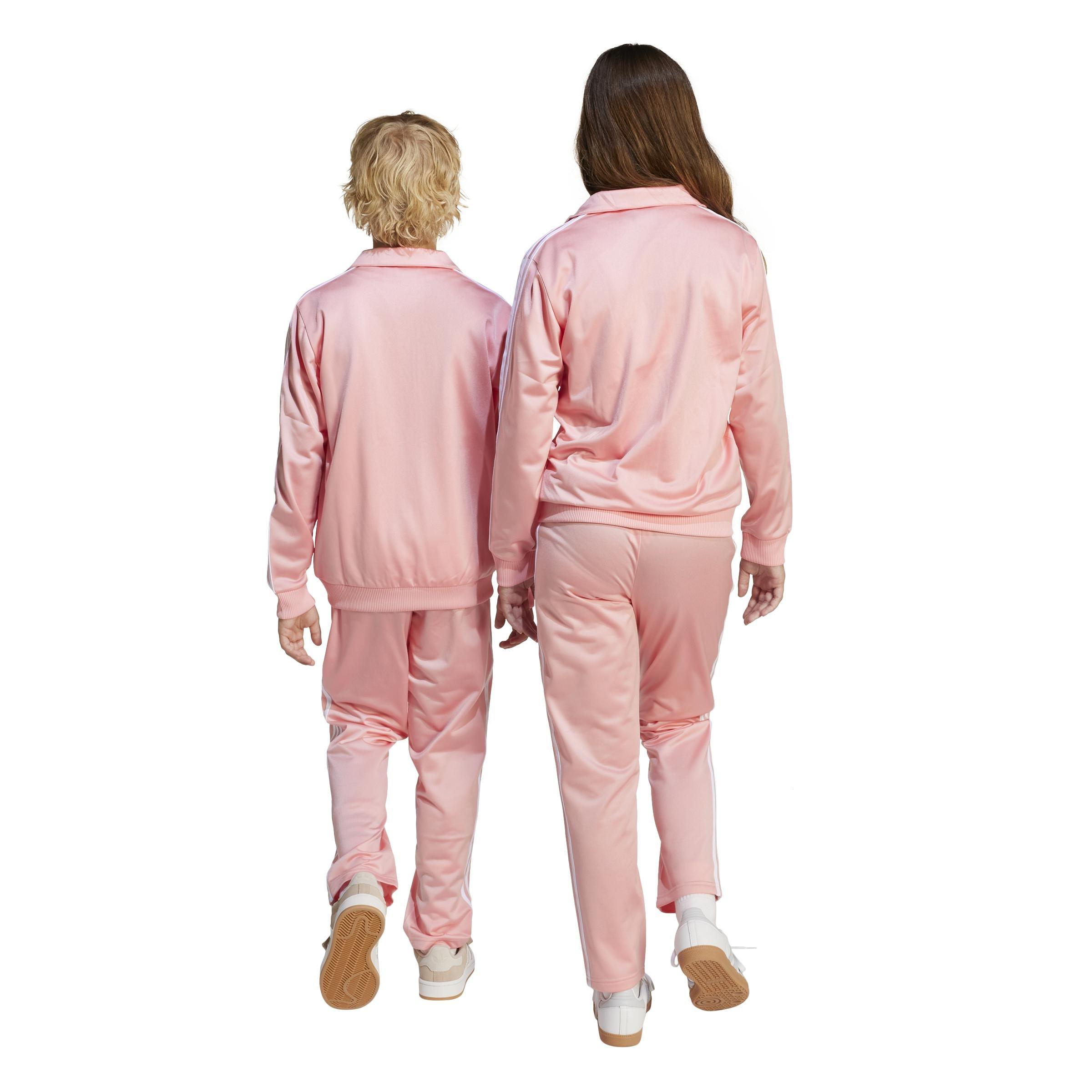 Unisex Adicolor Firebird Tracksuit Bottoms, Pink, A701_ONE, large image number 2