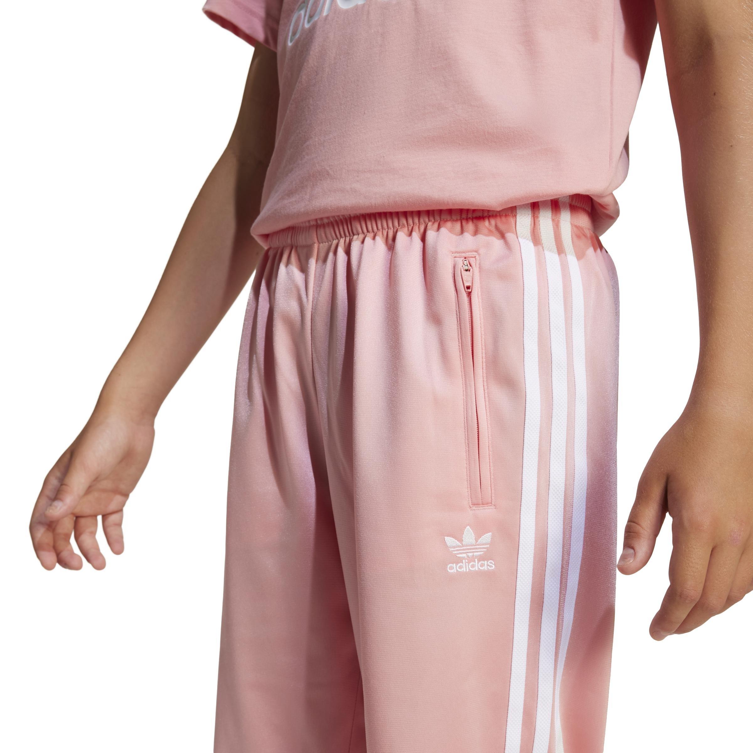 Unisex Adicolor Firebird Tracksuit Bottoms, Pink, A701_ONE, large image number 3