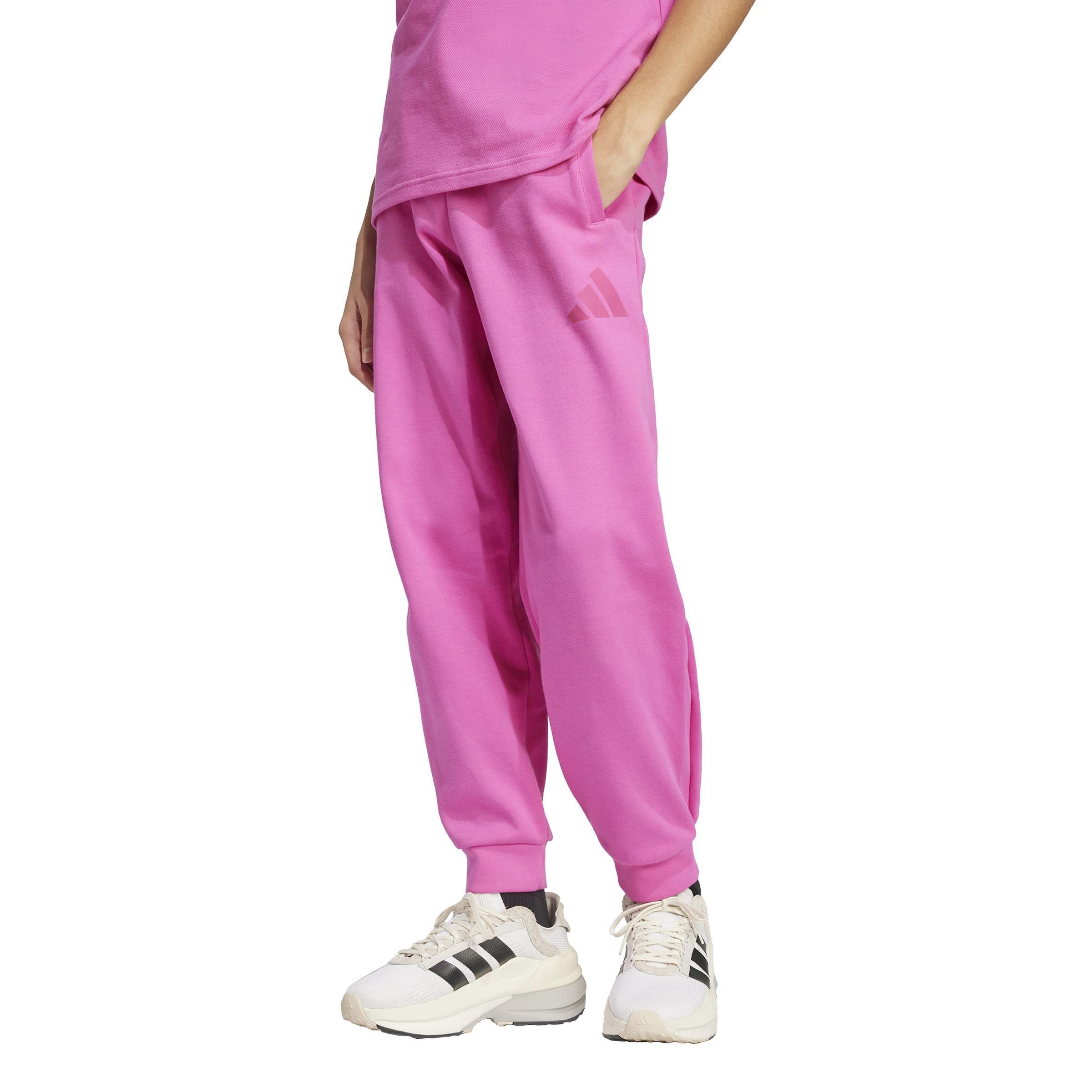 Unisex Kids Future Icons Logo Tracksuit Bottoms, Pink, , large image number 4
