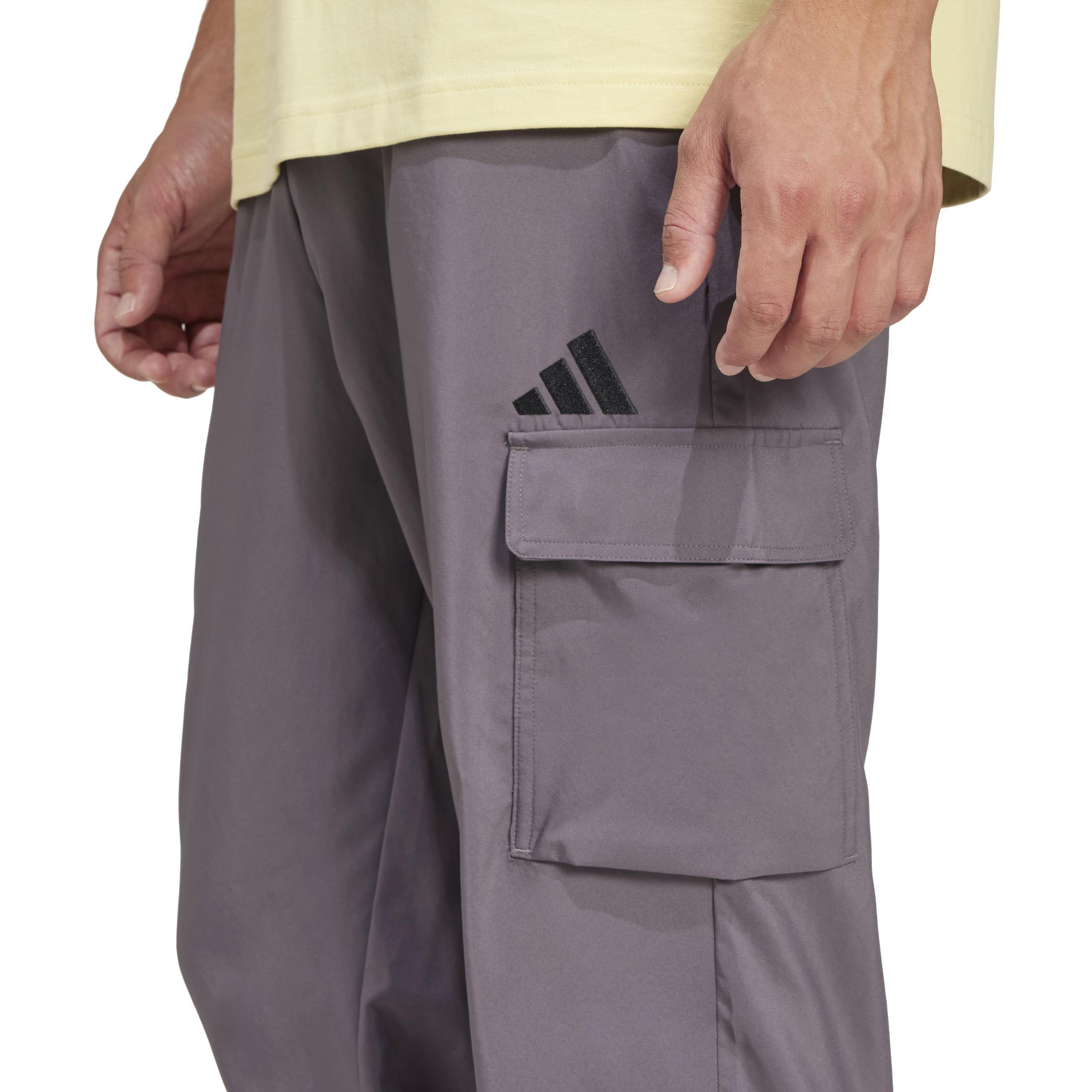 Essentials Small Logo Cargo Joggers, Grey, A701_ONE, large image number 3