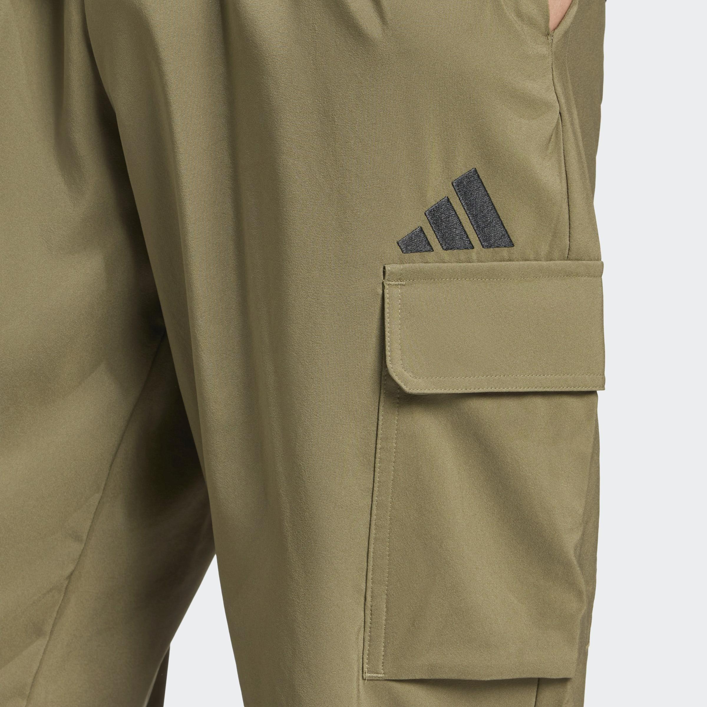 Essentials Small Logo Cargo Joggers, Green, A701_ONE, medium