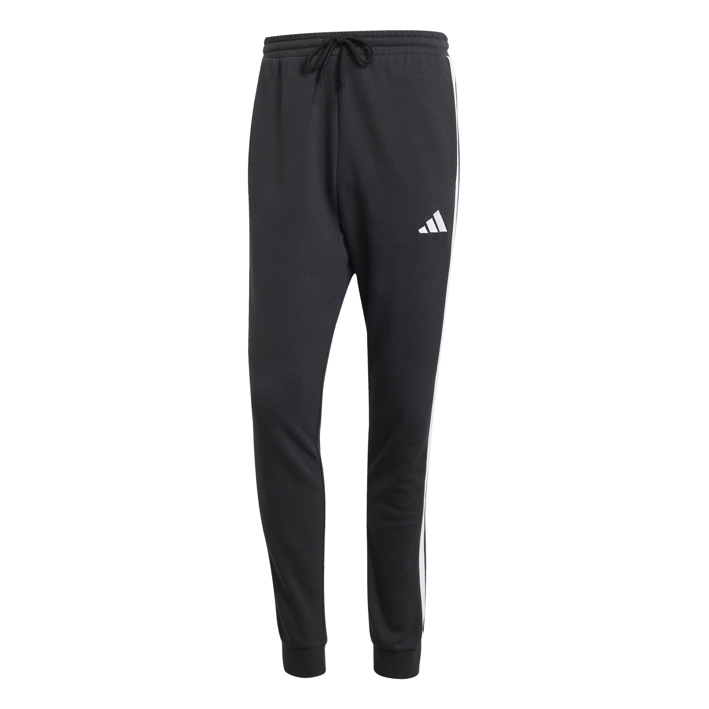 Essential 3-Stripes French Terry Joggers, Black, A701_ONE, large image number 1