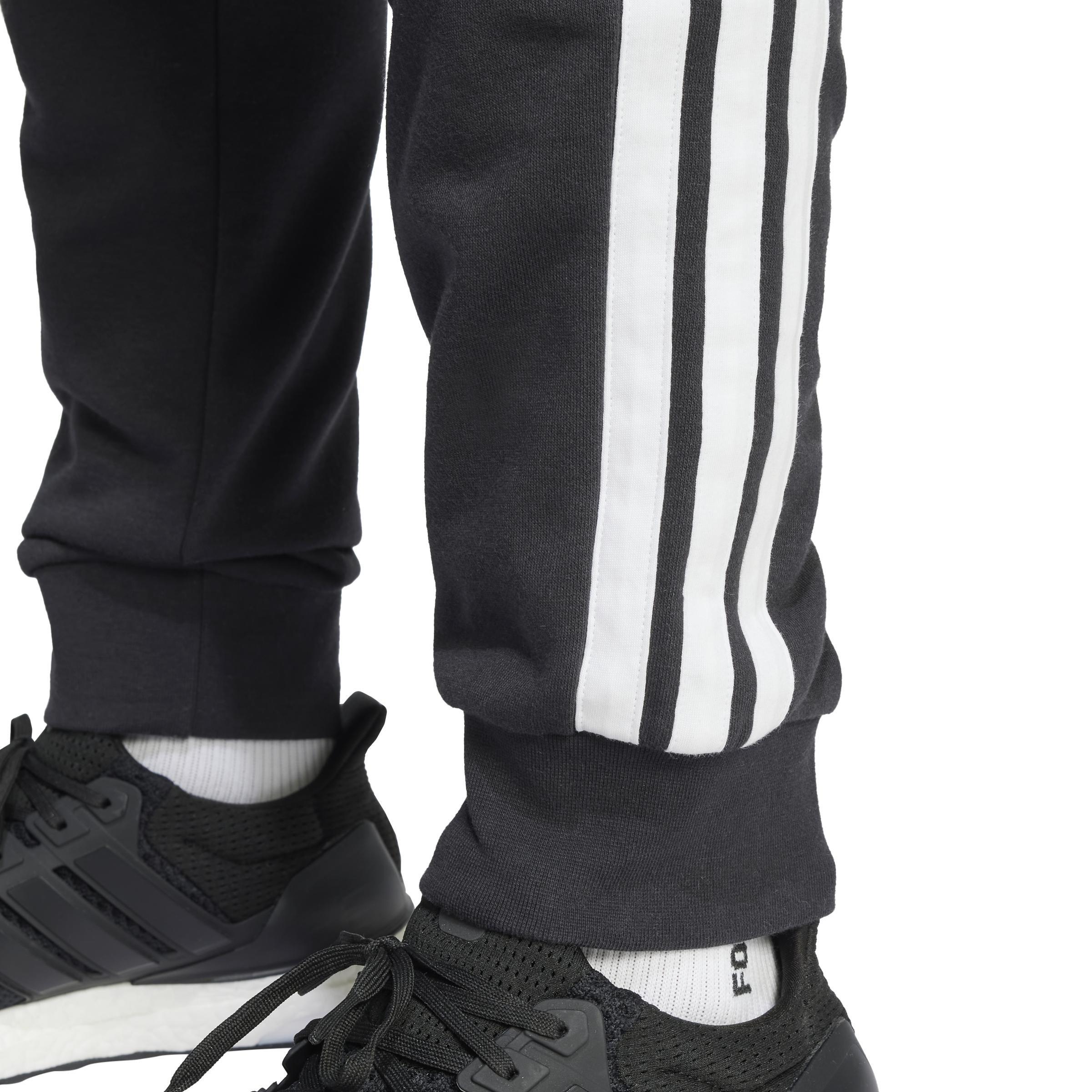 Essential 3-Stripes French Terry Joggers, Black, , large image number 4