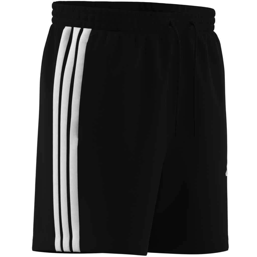 Essentials 3-Stripes Single Jersey Shorts 7-Inch, Black, A701_ONE, large image number 8