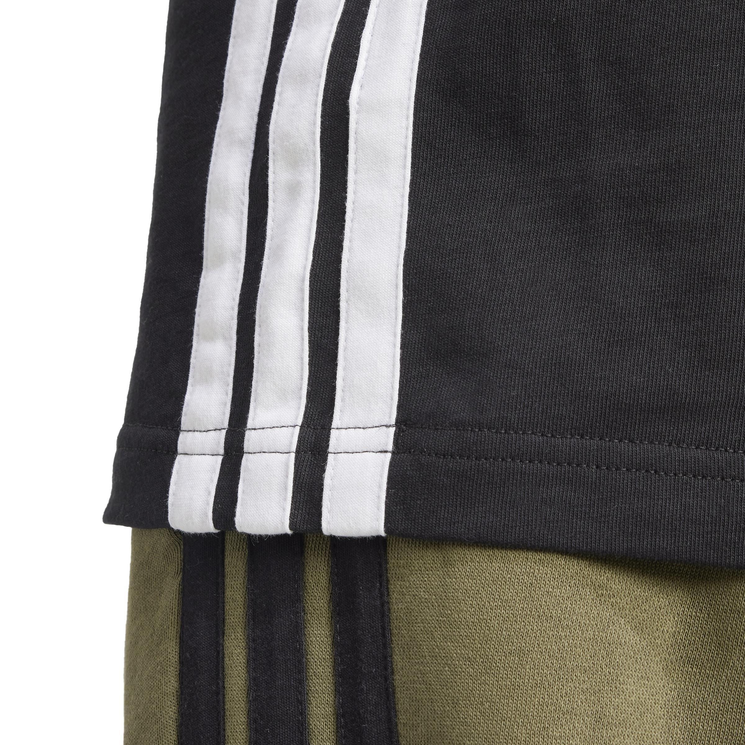 Essentials 3-Stripes Single Jersey T-Shirt, Black, , large image number 4
