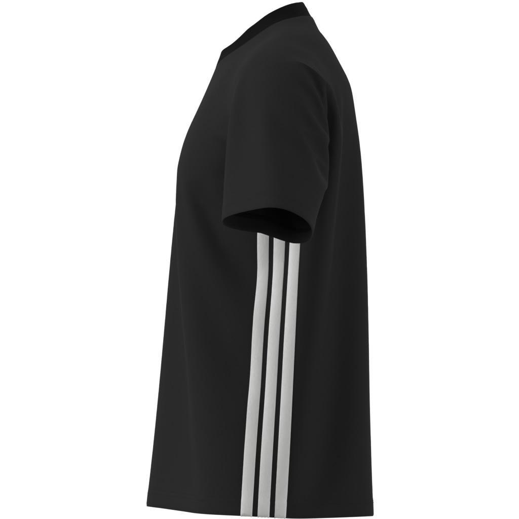 Essentials 3-Stripes Single Jersey T-Shirt, Black, , large image number 6