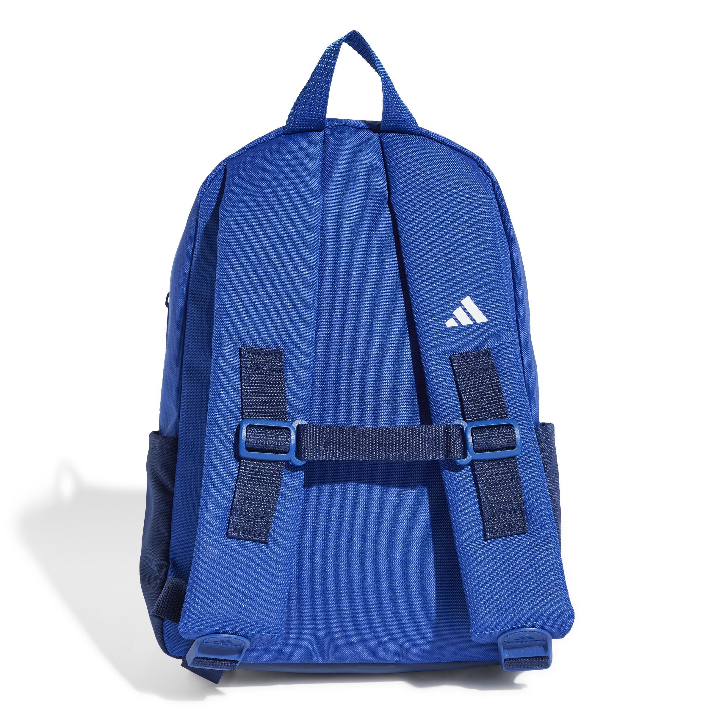 Unisex Kids Logo Backpack, Blue, A701_ONE, large image number 3