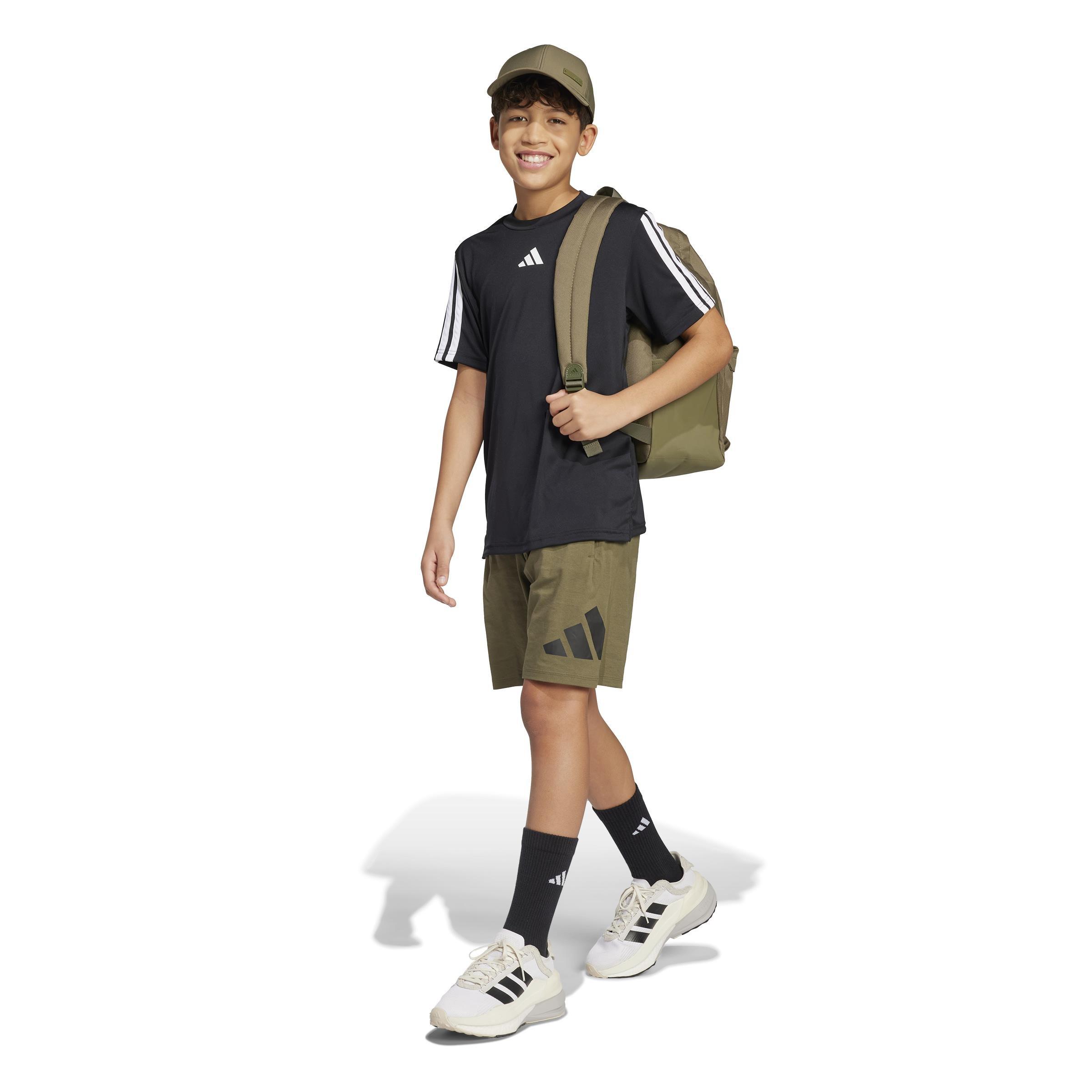 Unisex Kids Essentials Shorts, Green, , large image number 6