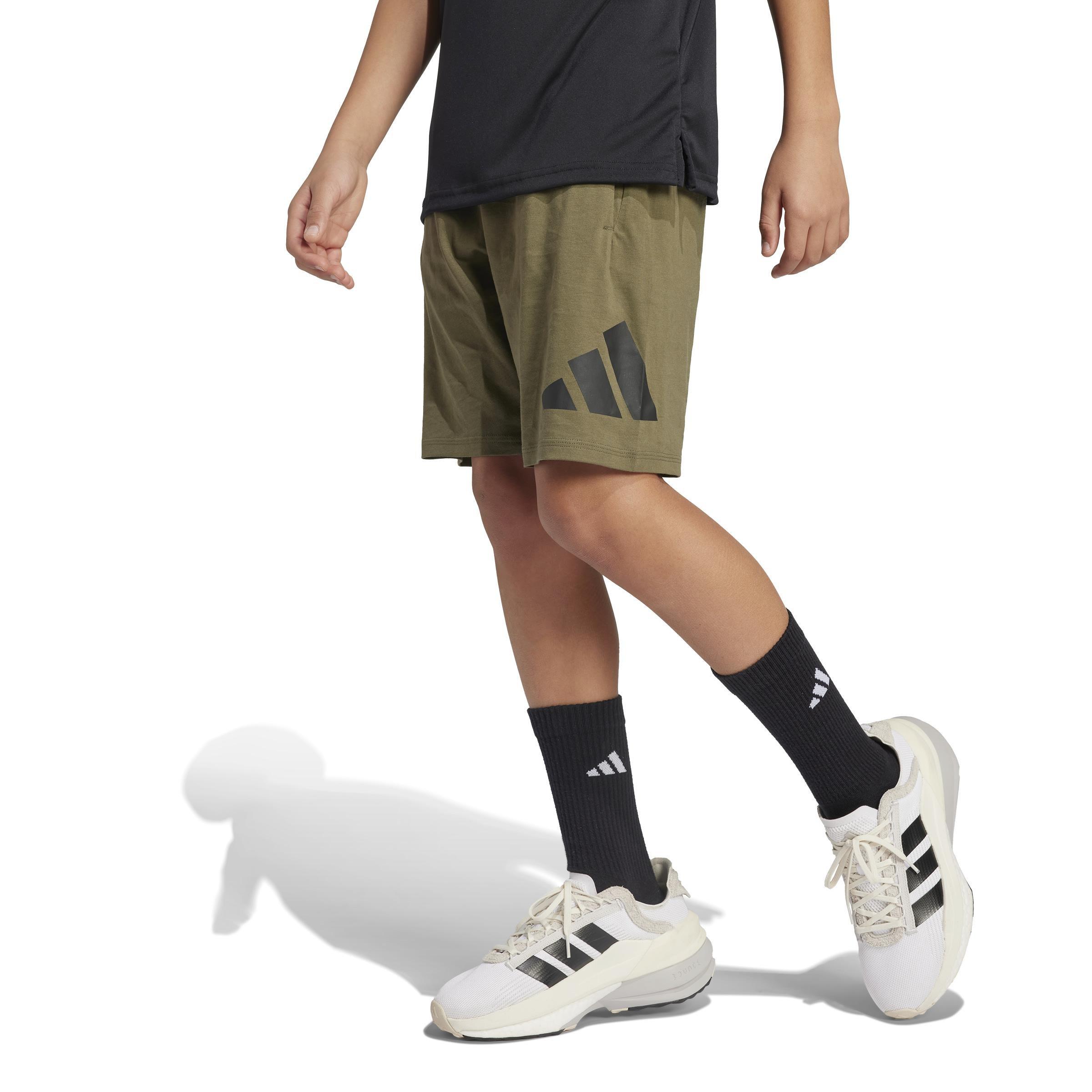 Unisex Kids Essentials Shorts, Green, , large image number 10