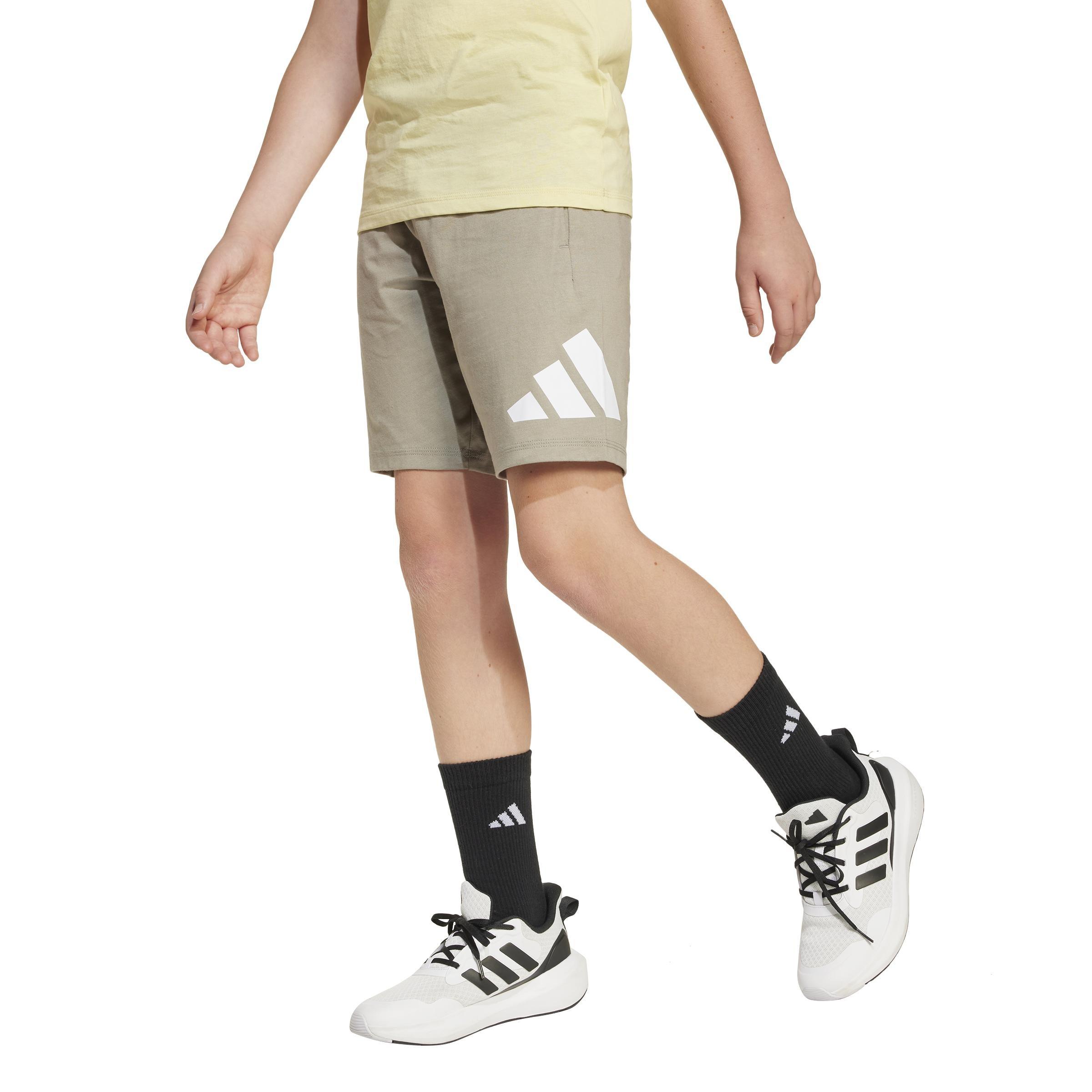 Unisex Kids Essentials Shorts, Beige, A701_ONE, large image number 5