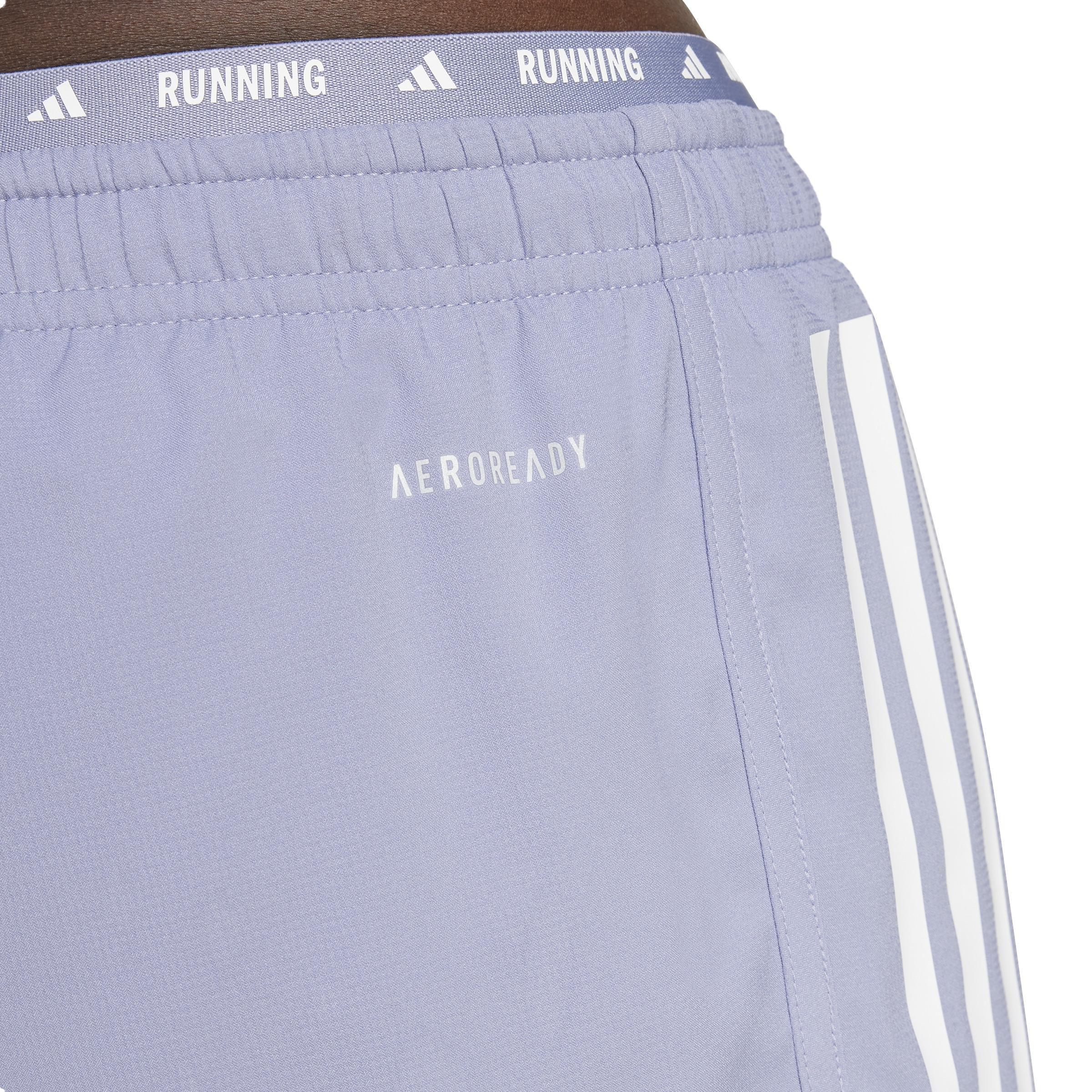 Own the Run 3-Stripes 2-in-1 Shorts, Purple, A701_ONE, large image number 4