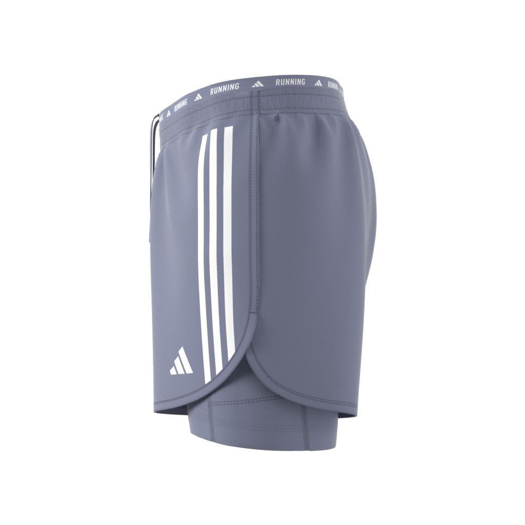 Own the Run 3-Stripes 2-in-1 Shorts, Purple, A701_ONE, large image number 9