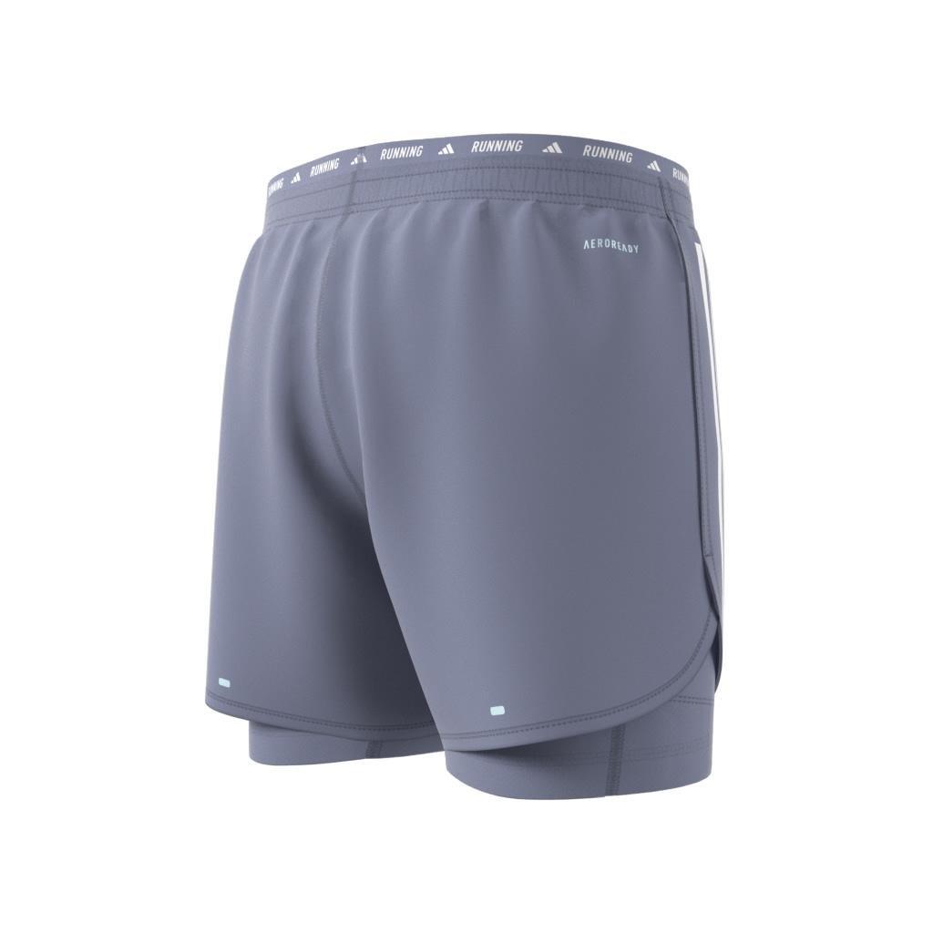 Own the Run 3-Stripes 2-in-1 Shorts, Purple, A701_ONE, large image number 10