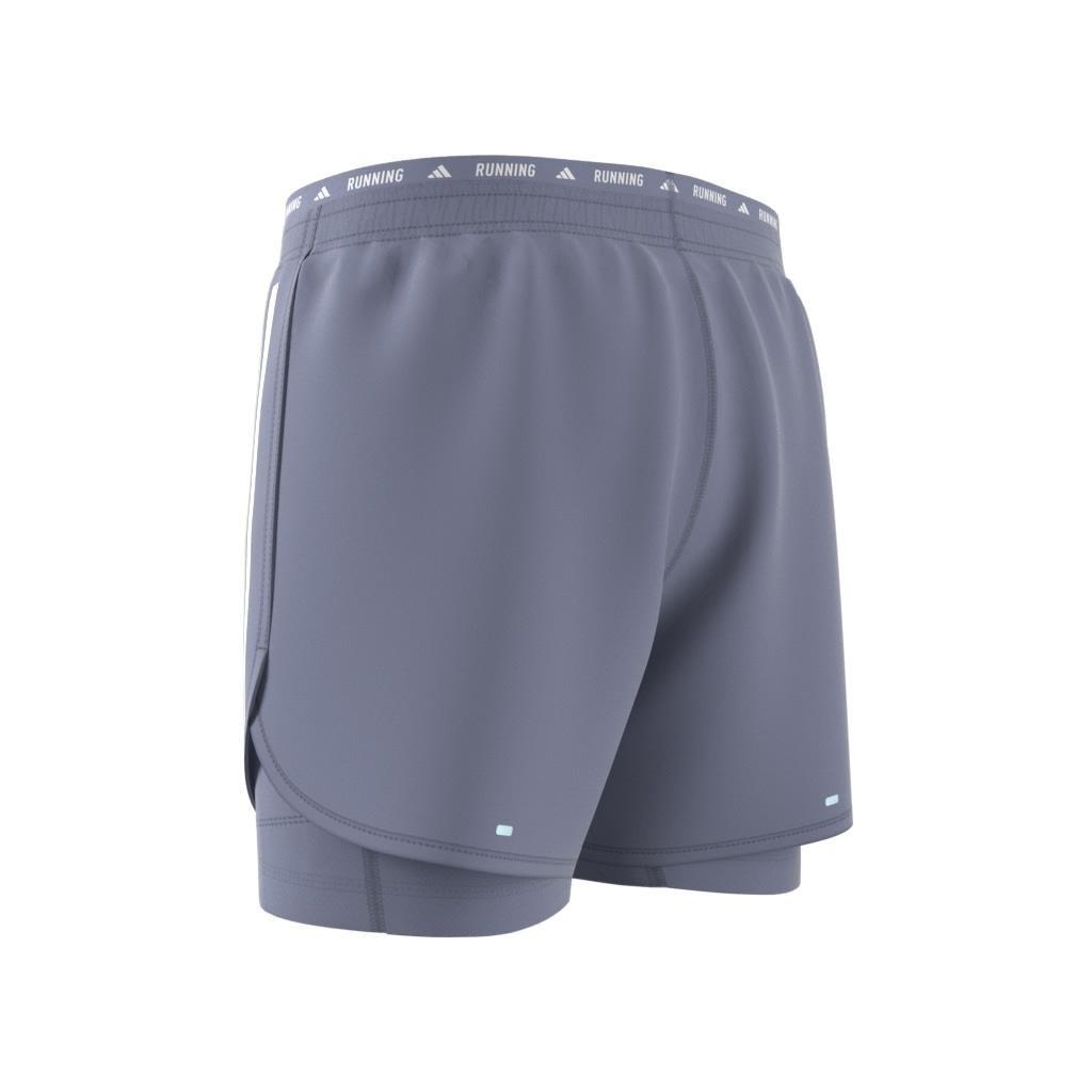 Own the Run 3-Stripes 2-in-1 Shorts, Purple, A701_ONE, large image number 13