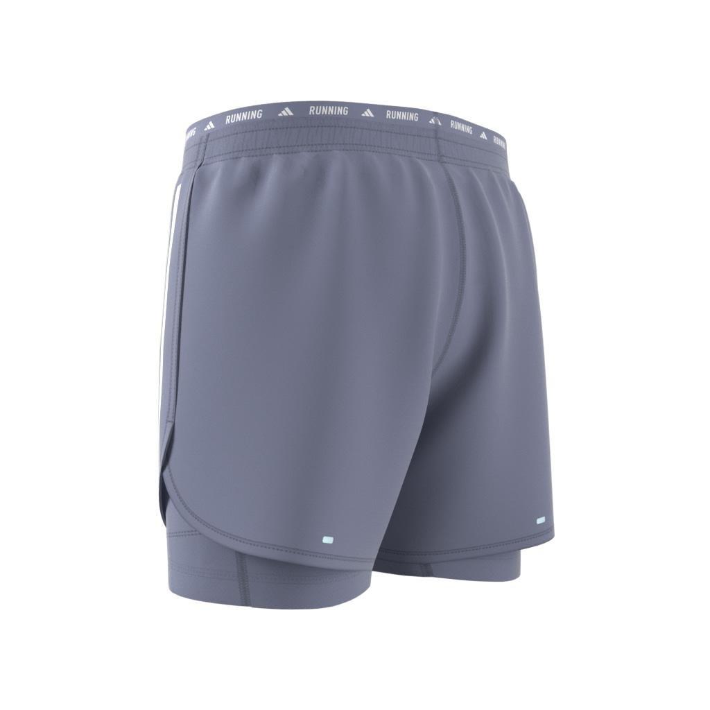 Own the Run 3-Stripes 2-in-1 Shorts, Purple, , large image number 13