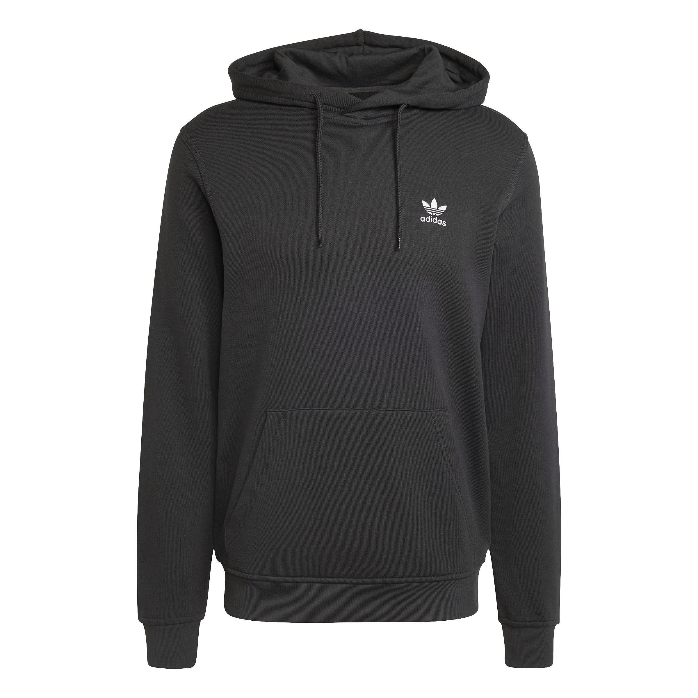 Trefoil Essentials Hoodie French Terry, Black, A701_ONE, large image number 0