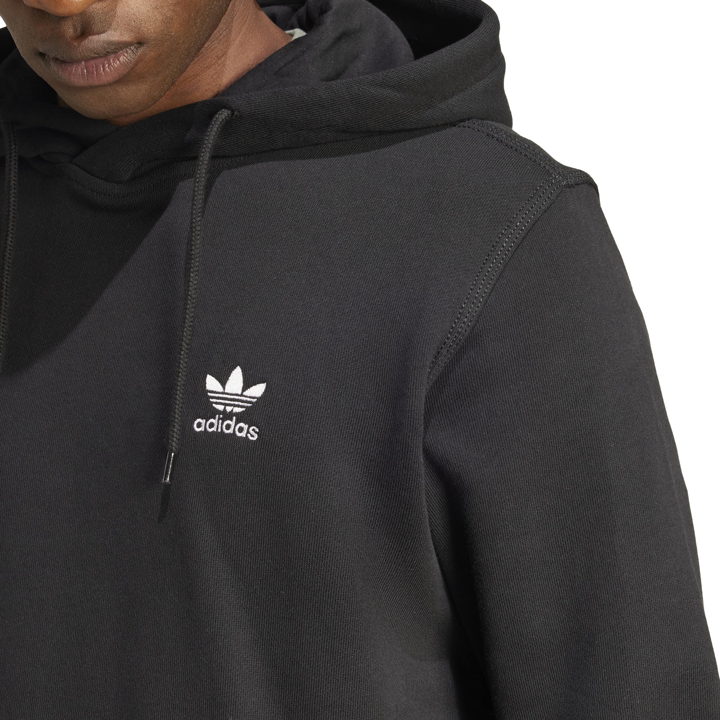 Trefoil Essentials Hoodie French Terry, Black, , large image number 3