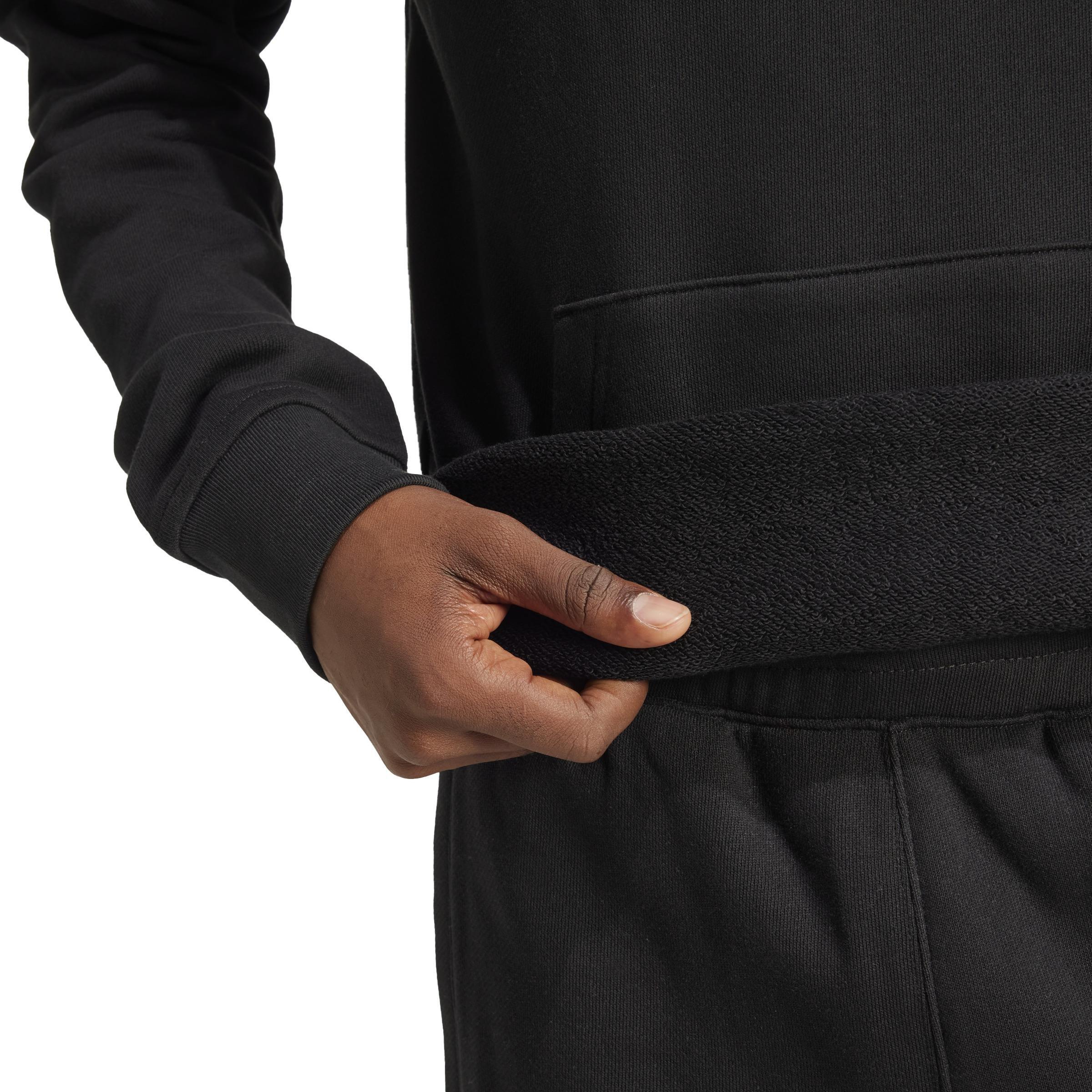 Trefoil Essentials Hoodie French Terry, Black, , large image number 4