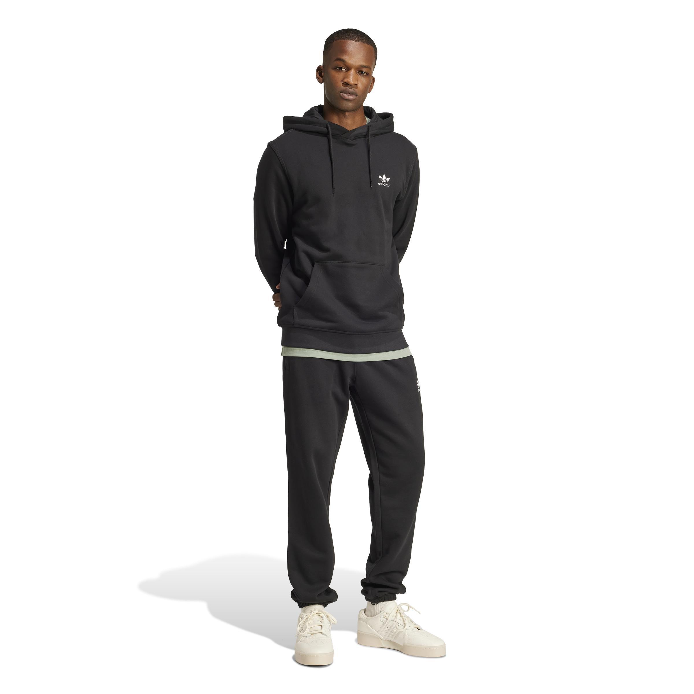 Trefoil Essentials Hoodie French Terry, Black, , large image number 8