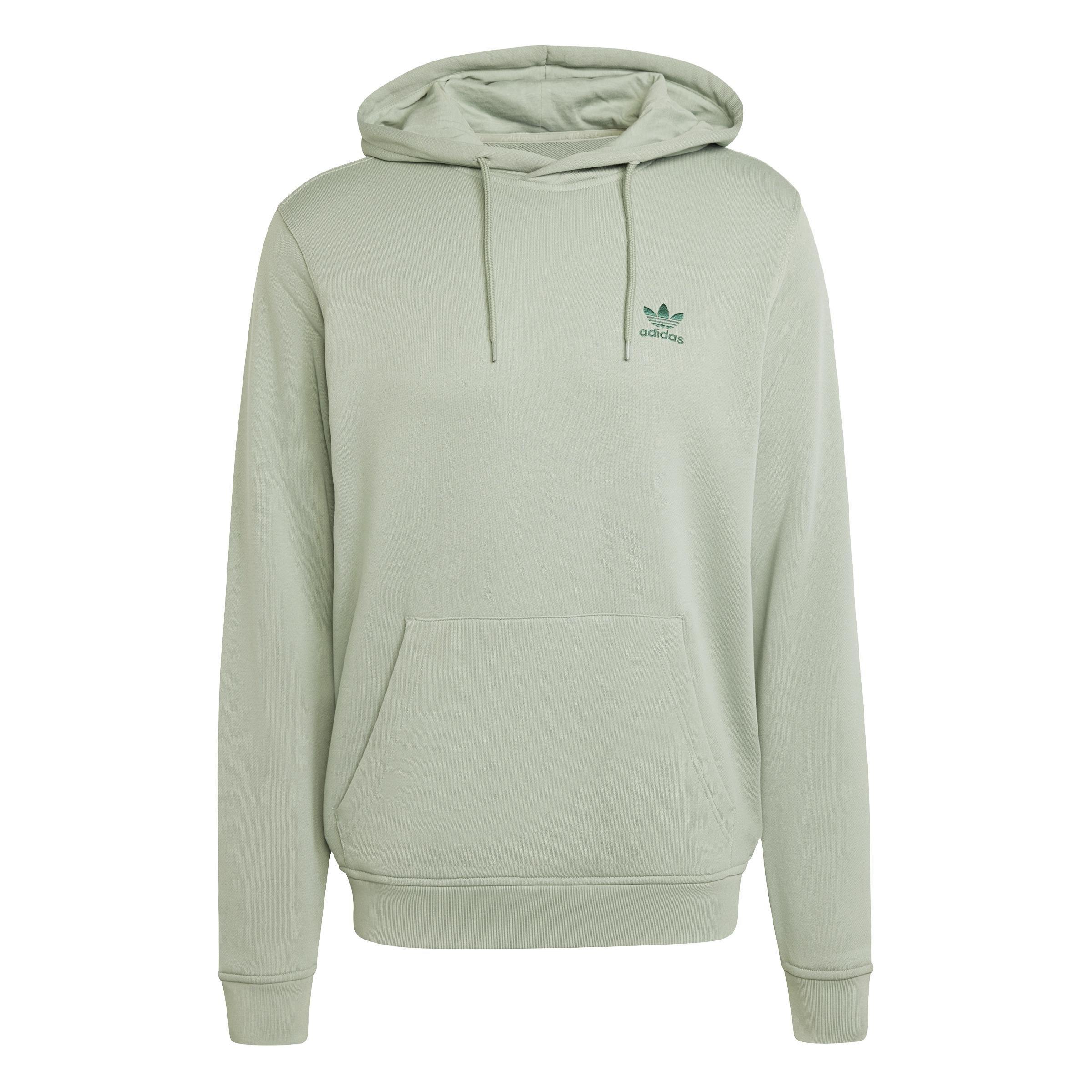Trefoil Essentials Hoodie French Terry, Green, , large image number 1