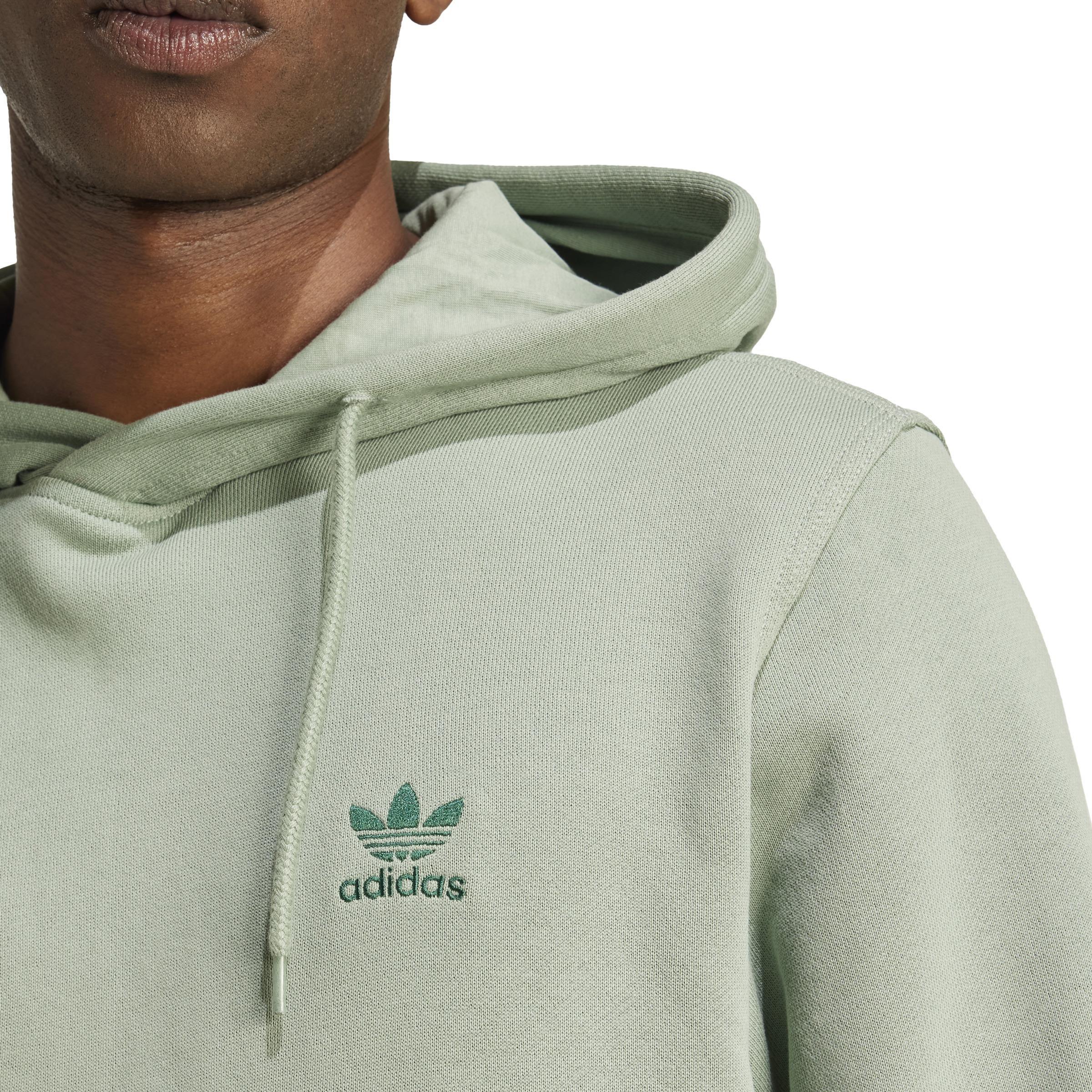 Trefoil Essentials Hoodie French Terry, Green, , large image number 3