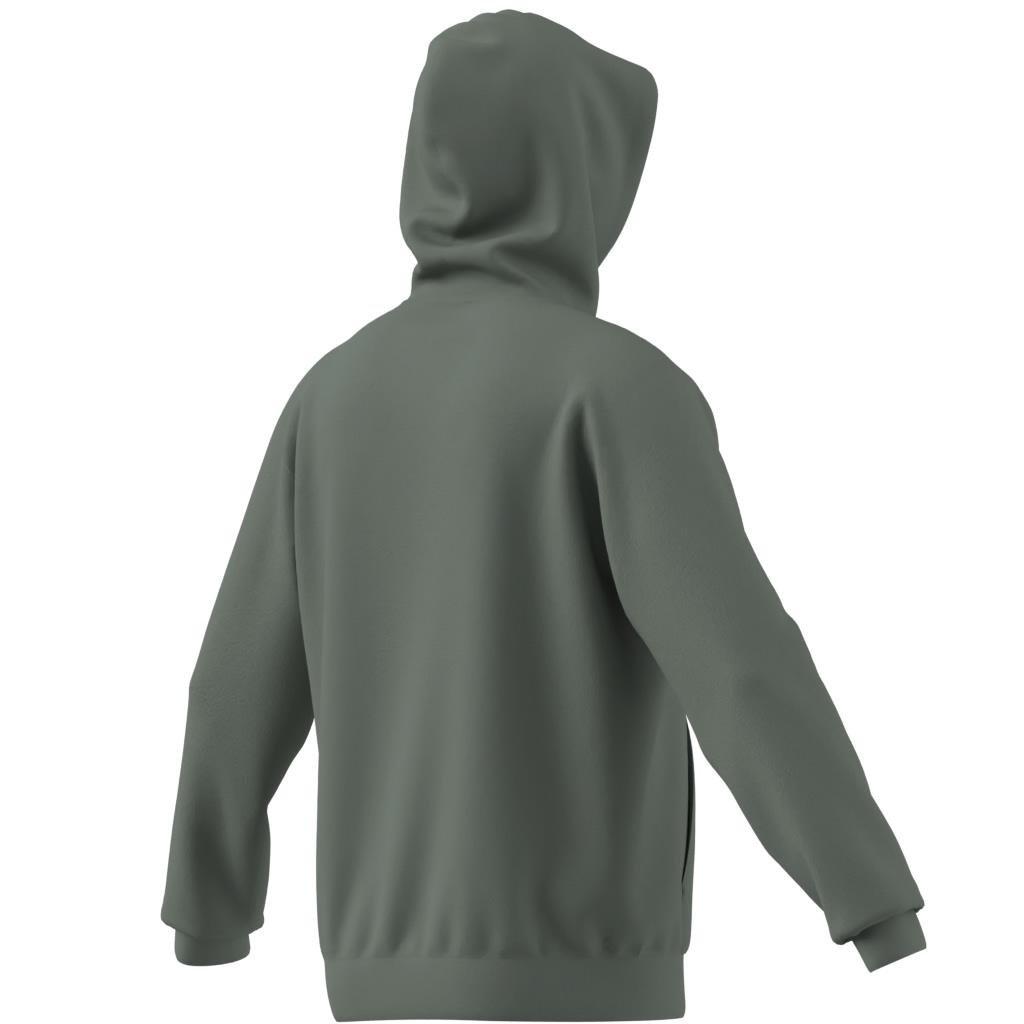 Trefoil Essentials Hoodie French Terry, Green, , large image number 5