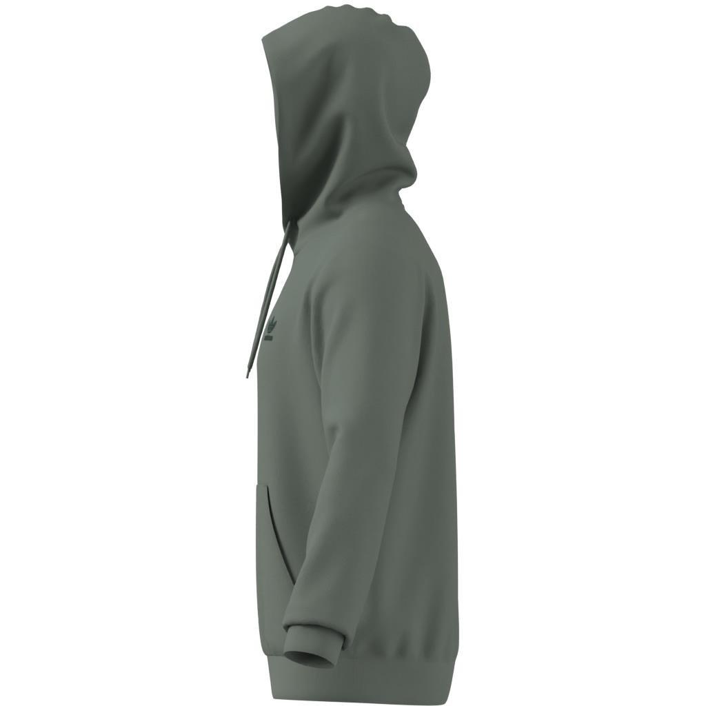 Trefoil Essentials Hoodie French Terry, Green, A701_ONE, large image number 6