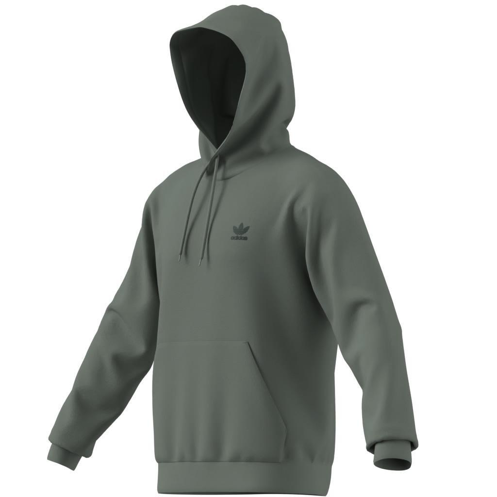 Trefoil Essentials Hoodie French Terry, Green, , large image number 8