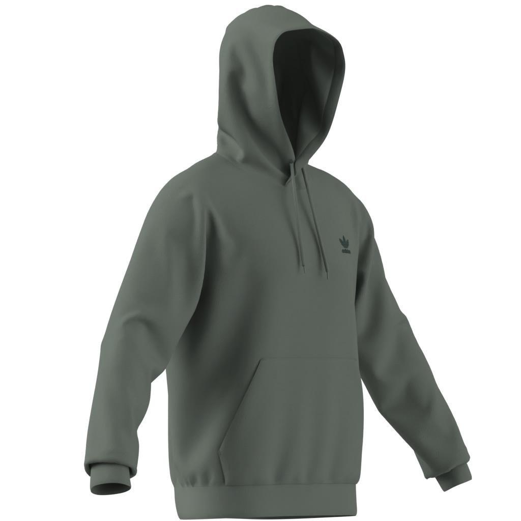 Trefoil Essentials Hoodie French Terry, Green, A701_ONE, large image number 9