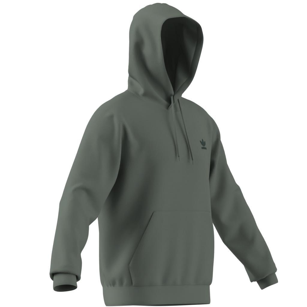 Trefoil Essentials Hoodie French Terry, Green, , large image number 9