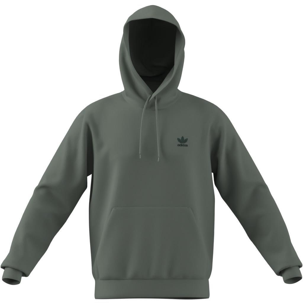 Trefoil Essentials Hoodie French Terry, Green, A701_ONE, large image number 10