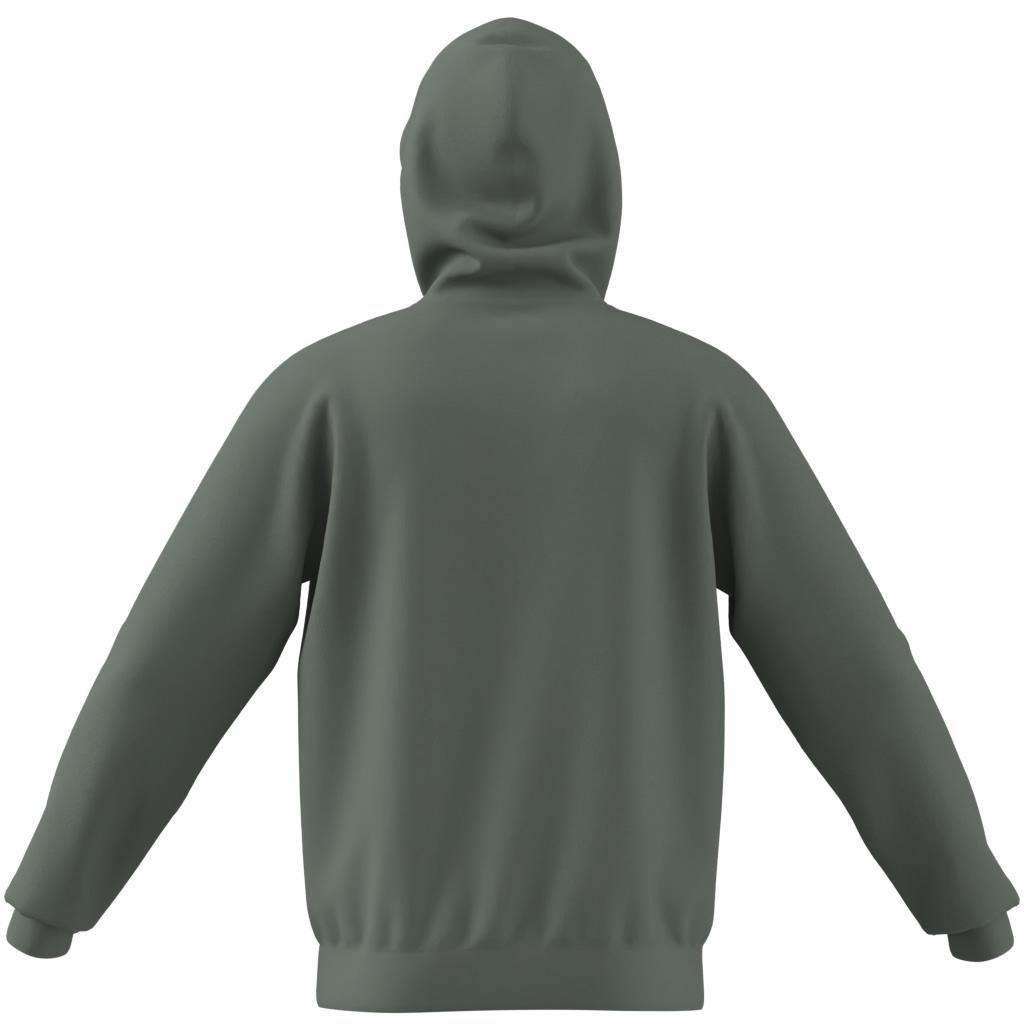 Trefoil Essentials Hoodie French Terry, Green, , large image number 13