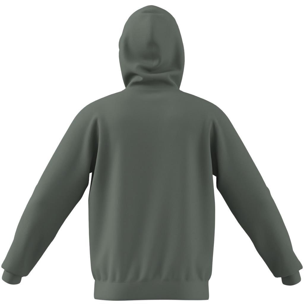 Trefoil Essentials Hoodie French Terry, Green, A701_ONE, large image number 13