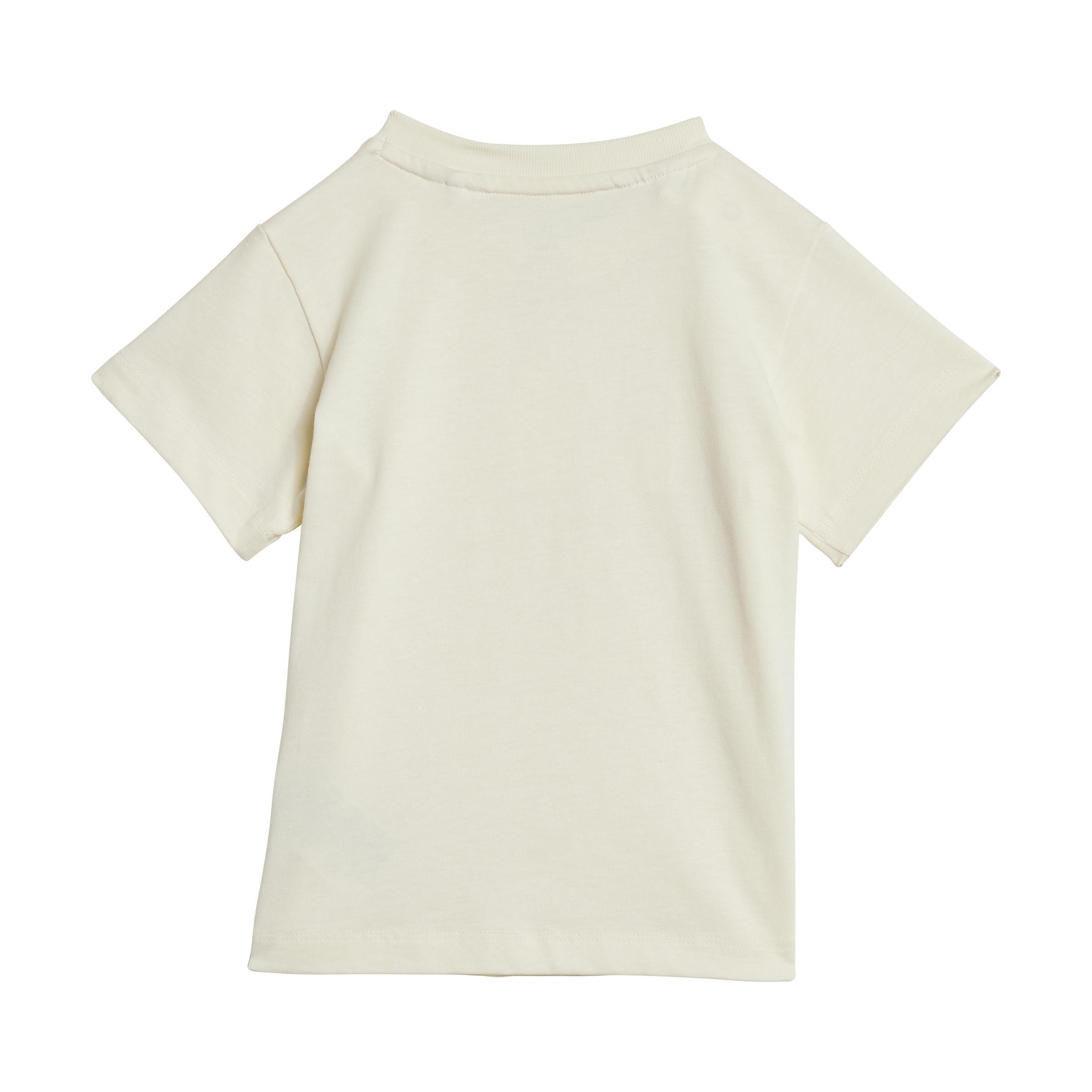 Unisex Kids Short Tee Set, Beige, A701_ONE, large image number 2