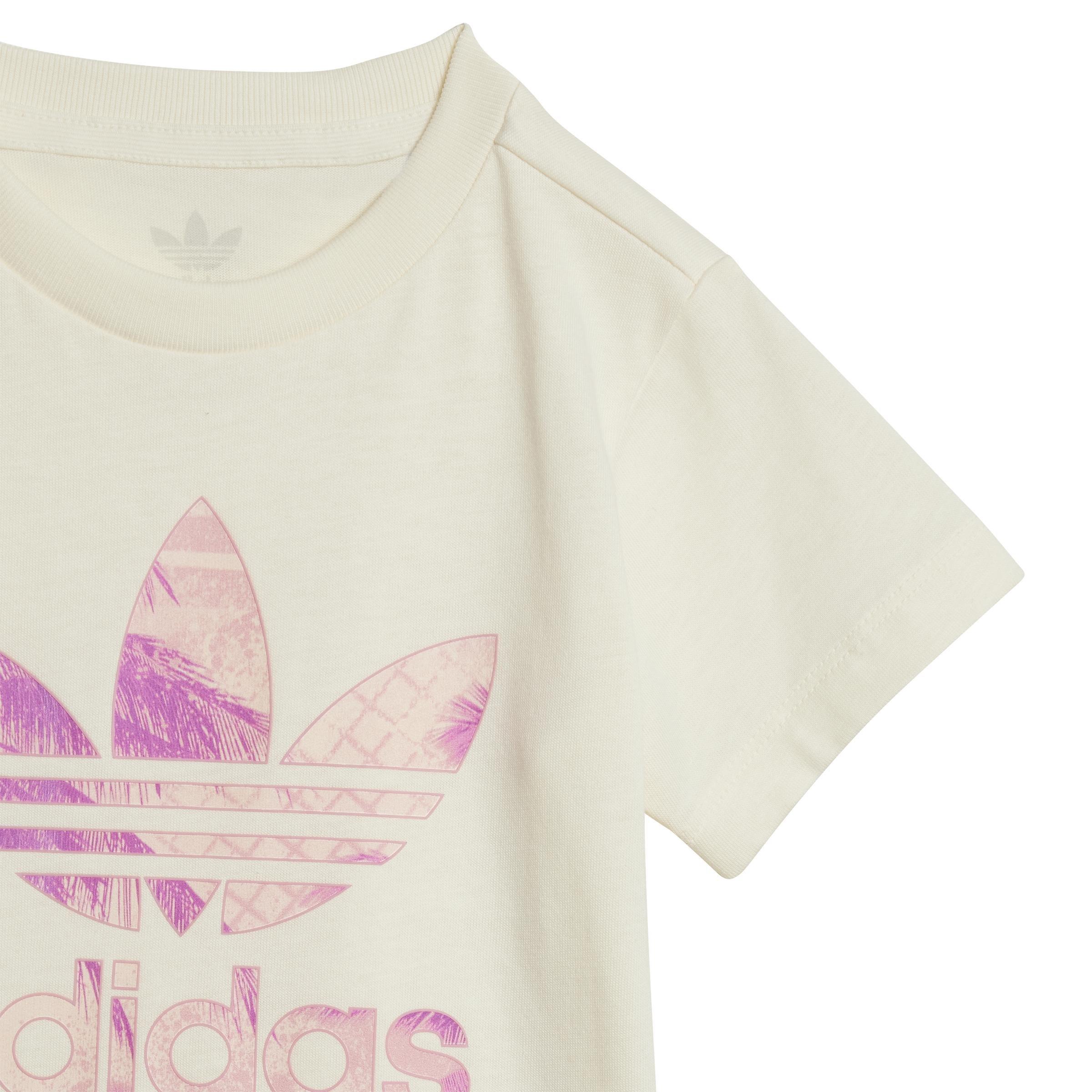 Unisex Kids Short Tee Set, Beige, A701_ONE, large image number 4