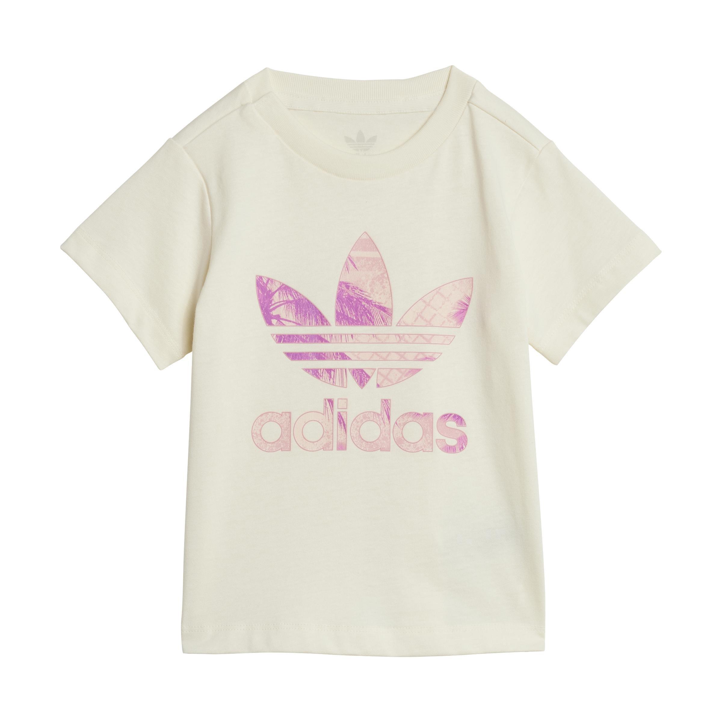 Unisex Kids Short Tee Set, Beige, A701_ONE, large image number 7