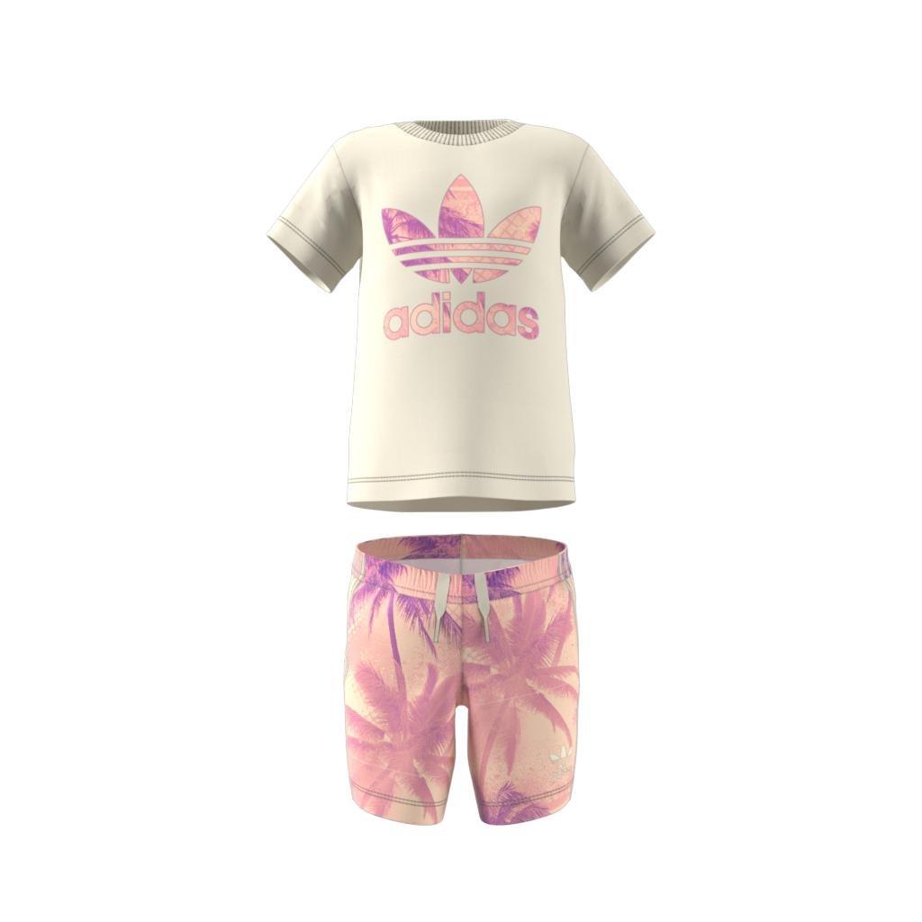 Unisex Kids Short Tee Set, Beige, A701_ONE, large image number 8