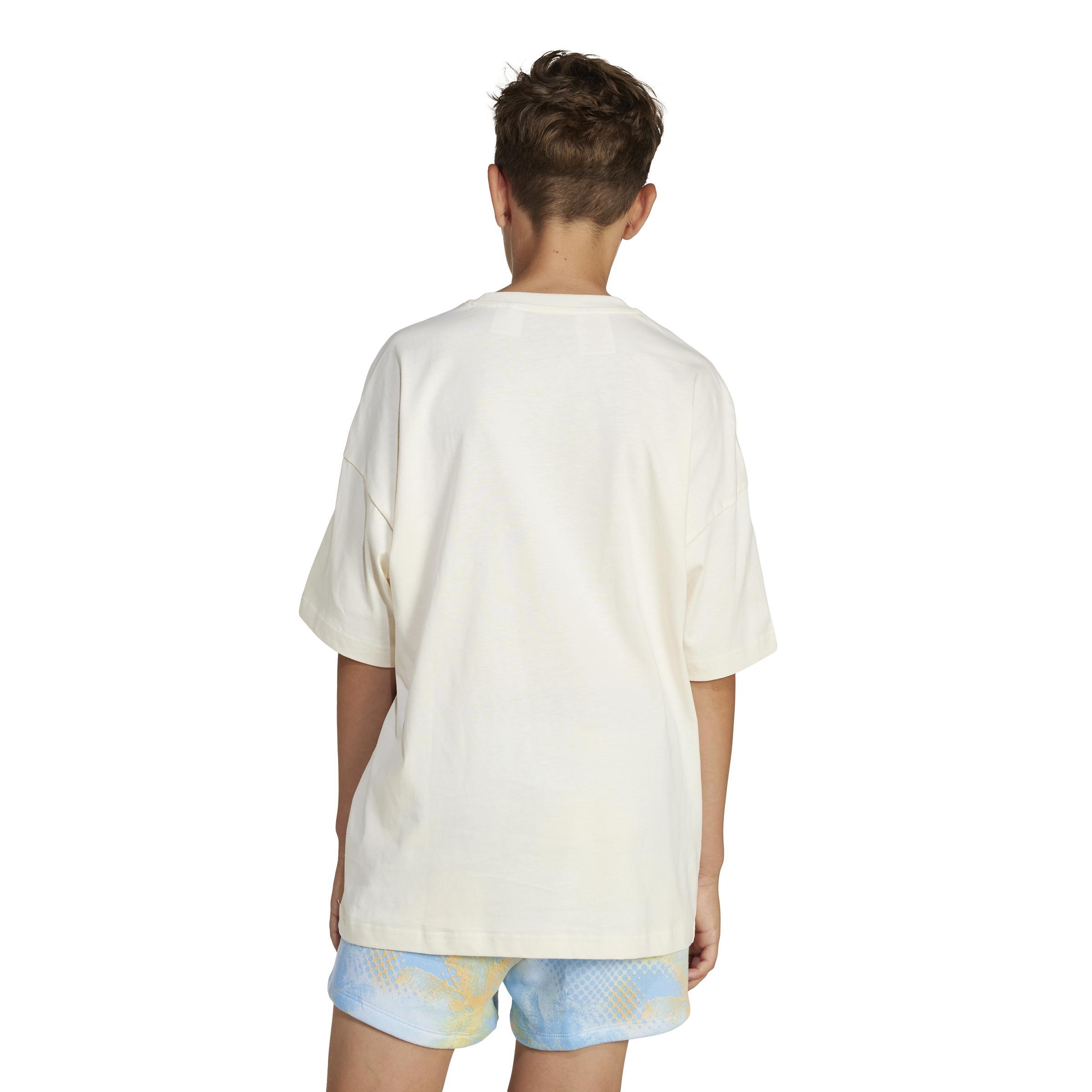 Unisex Kids T-Shirt, Beige, A701_ONE, large image number 3
