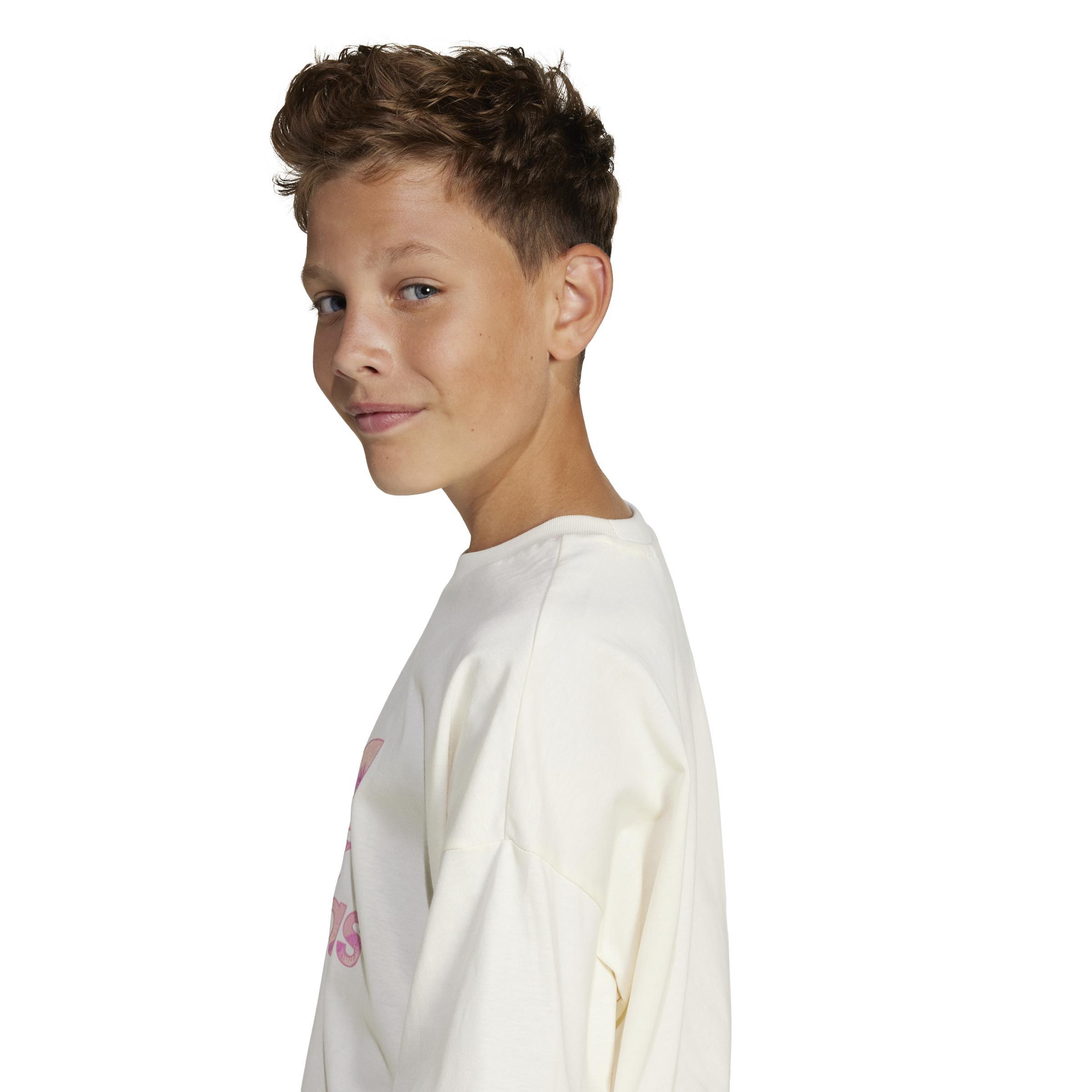 Unisex Kids T-Shirt, Beige, A701_ONE, large image number 4