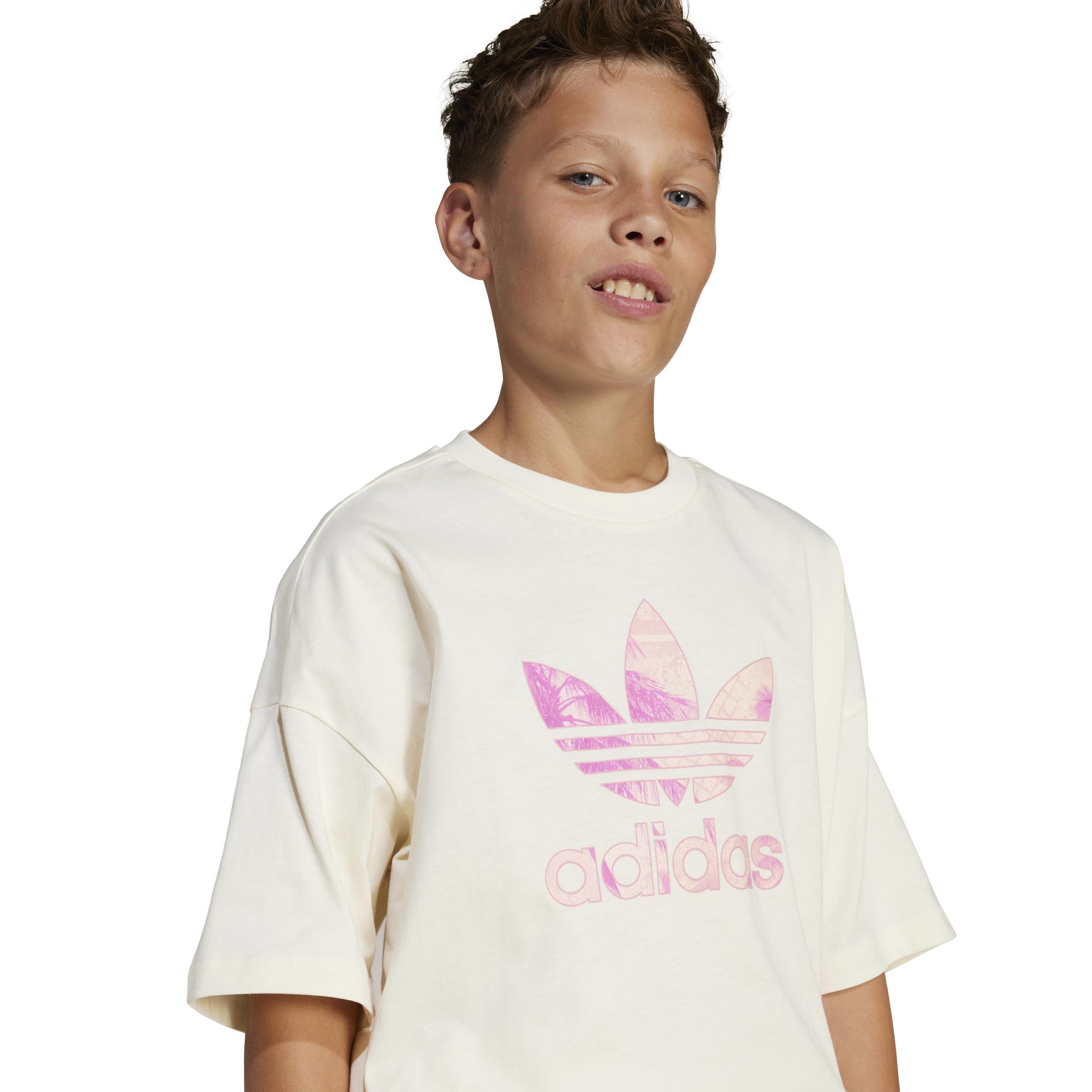 Unisex Kids T-Shirt, Beige, A701_ONE, large image number 5