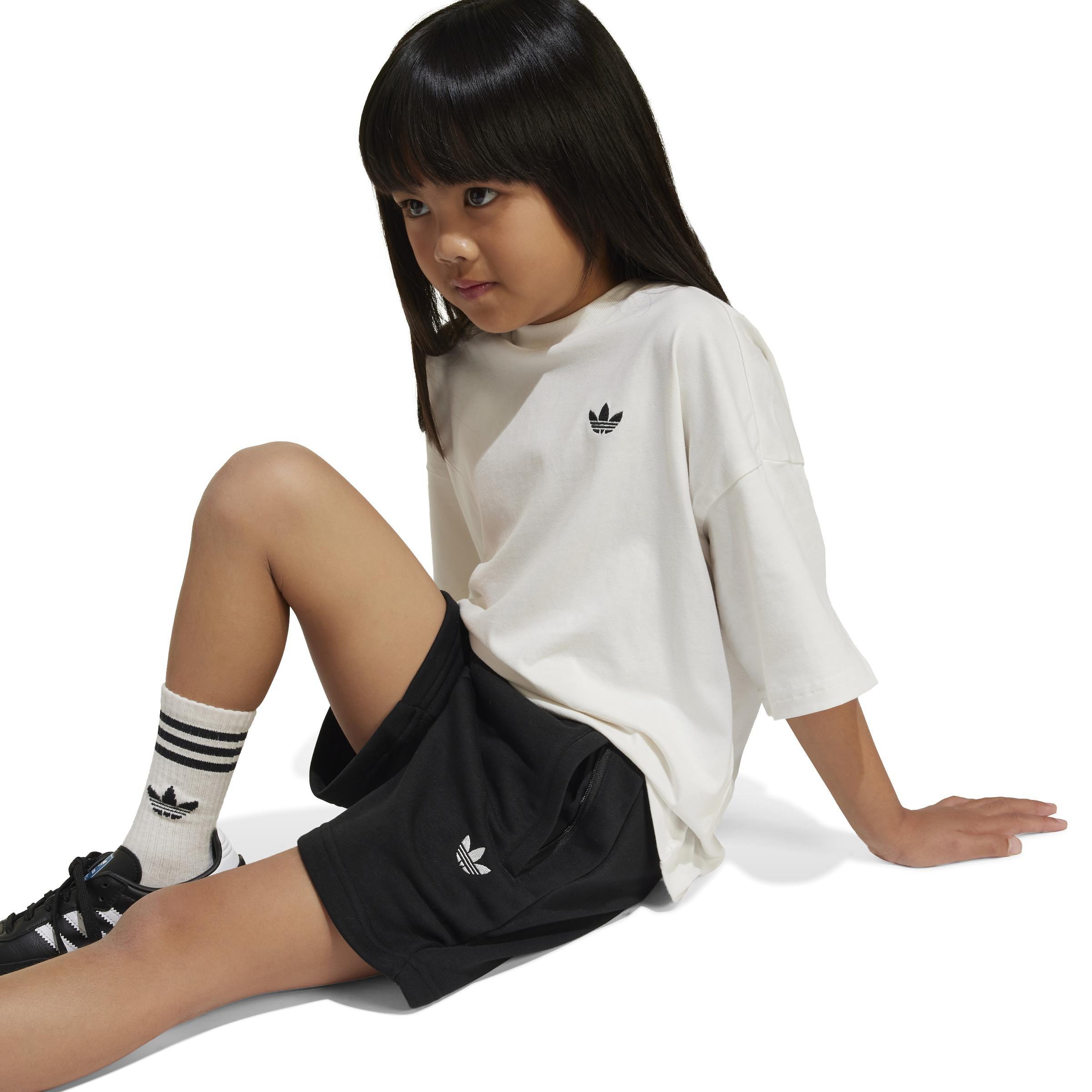 Unisex Kids adidas x Disney Mickey Mouse Shorts and Tee Set, White, , large image number 3