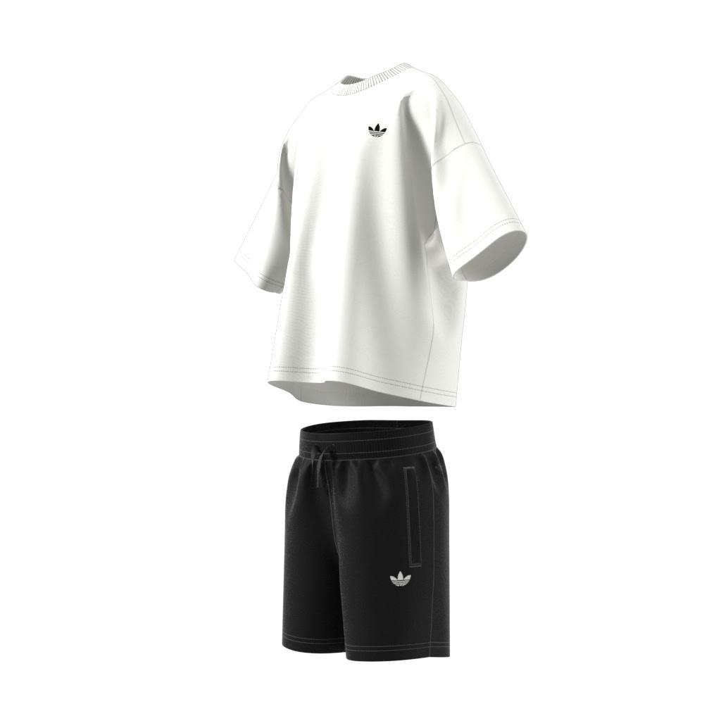 Unisex Kids adidas x Disney Mickey Mouse Shorts and Tee Set, White, , large image number 5