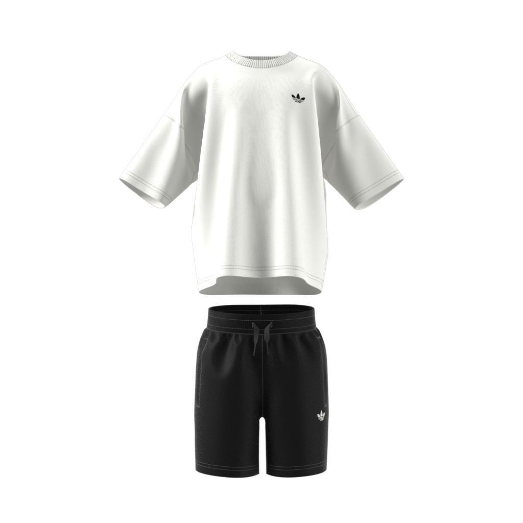 Unisex Kids adidas x Disney Mickey Mouse Shorts and Tee Set, White, , large image number 8