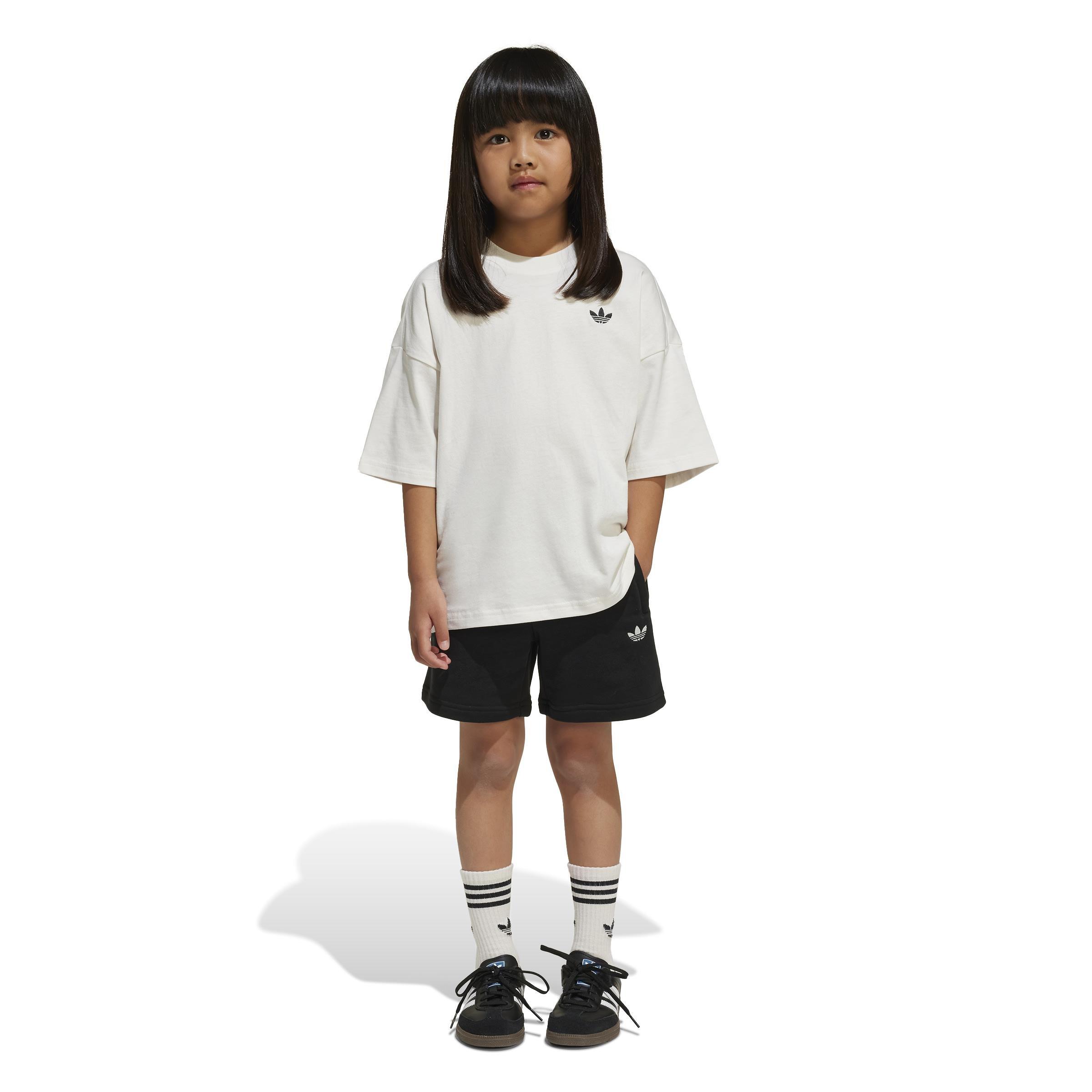 Unisex Kids adidas x Disney Mickey Mouse Shorts and Tee Set, White, , large image number 9