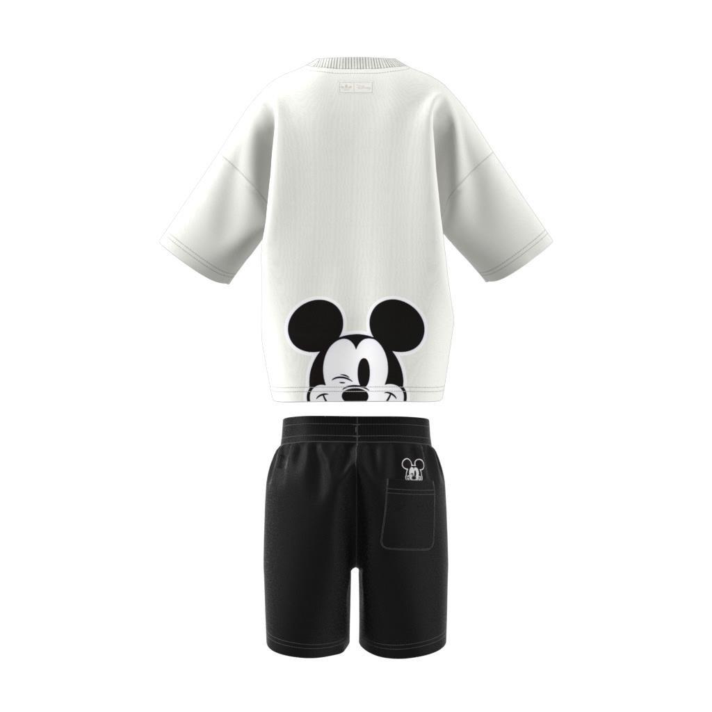 Unisex Kids adidas x Disney Mickey Mouse Shorts and Tee Set, White, , large image number 12