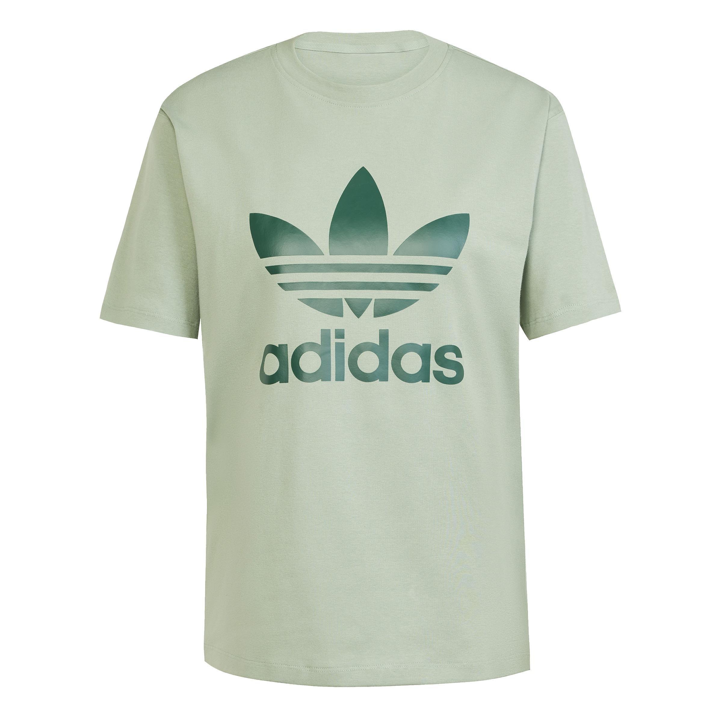 Trefoil Regular T-Shirt, Green, , large image number 0